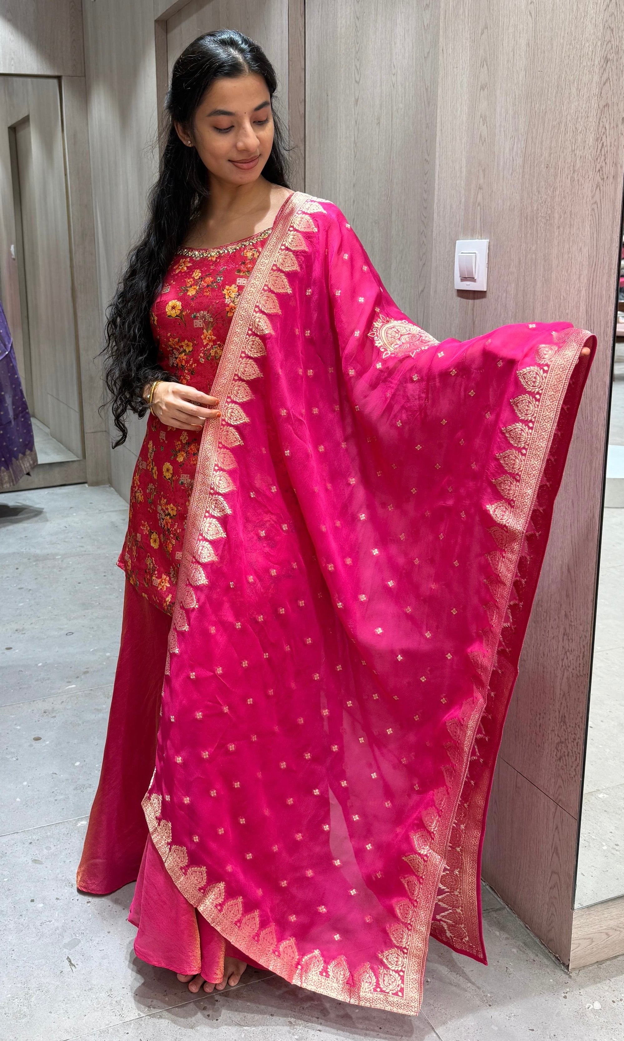 Pink palazzo set