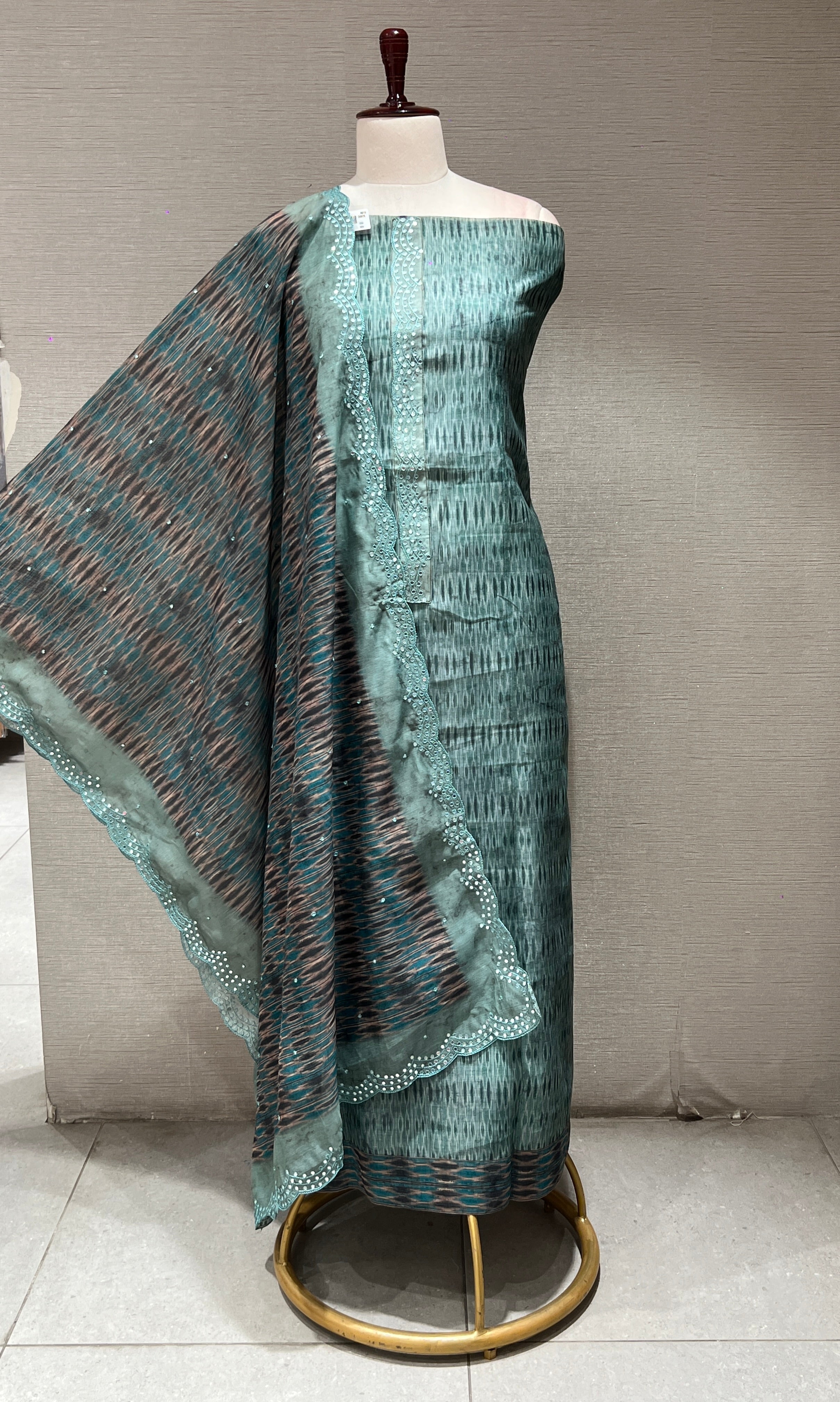 SEA GREEN DRESS MATERIAL