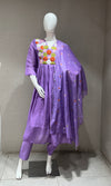 Purple Floral KURTA SET