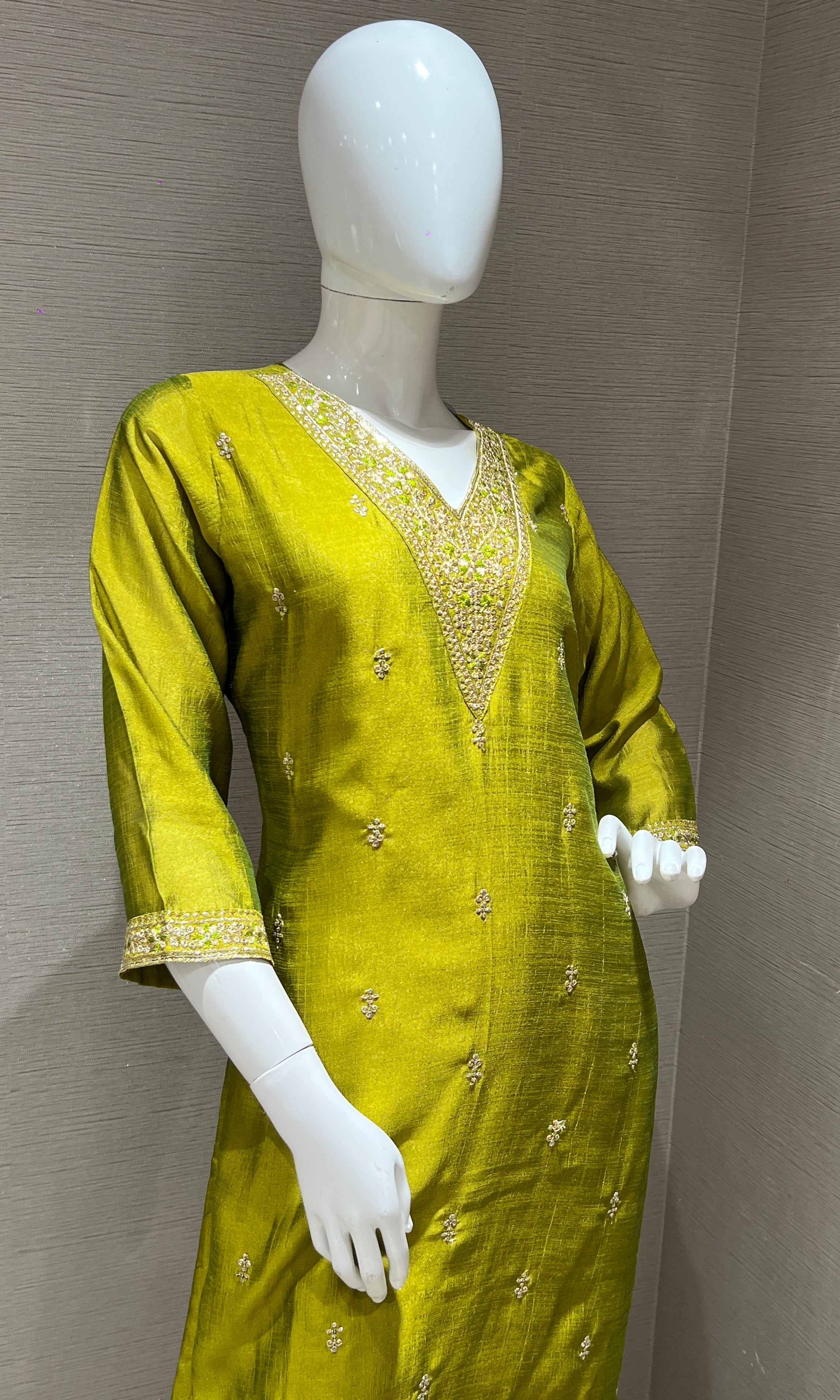 Mehandi Green kurta set
