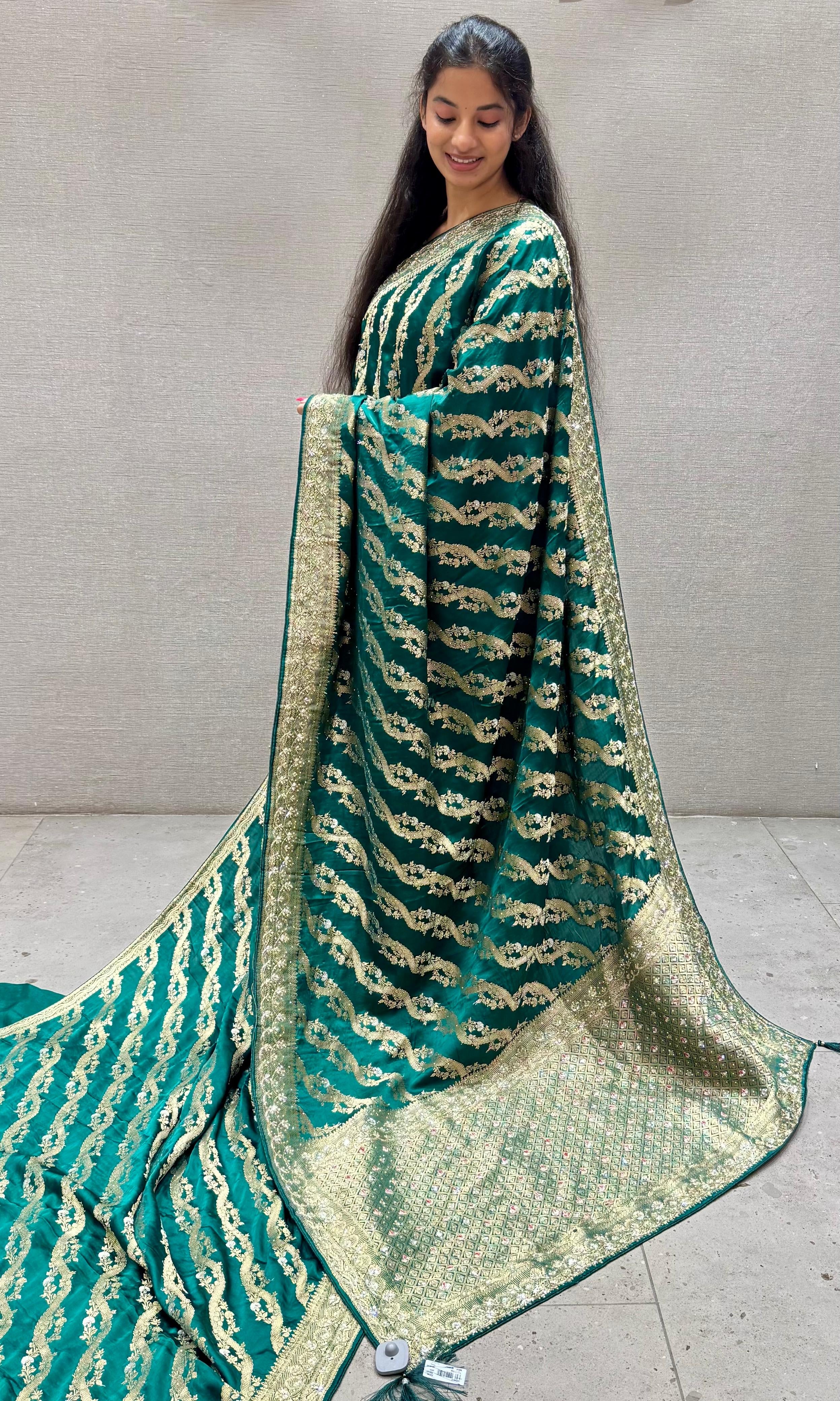 Green saree