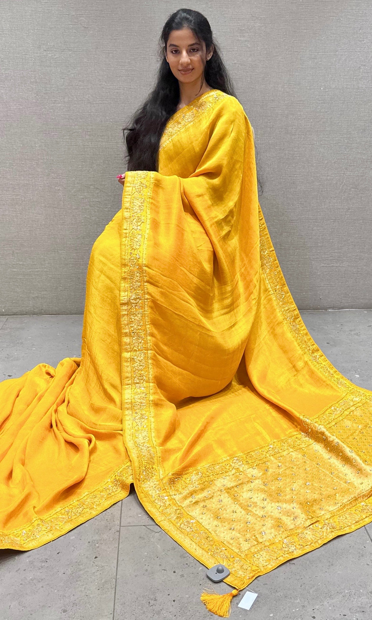 Yellow saree