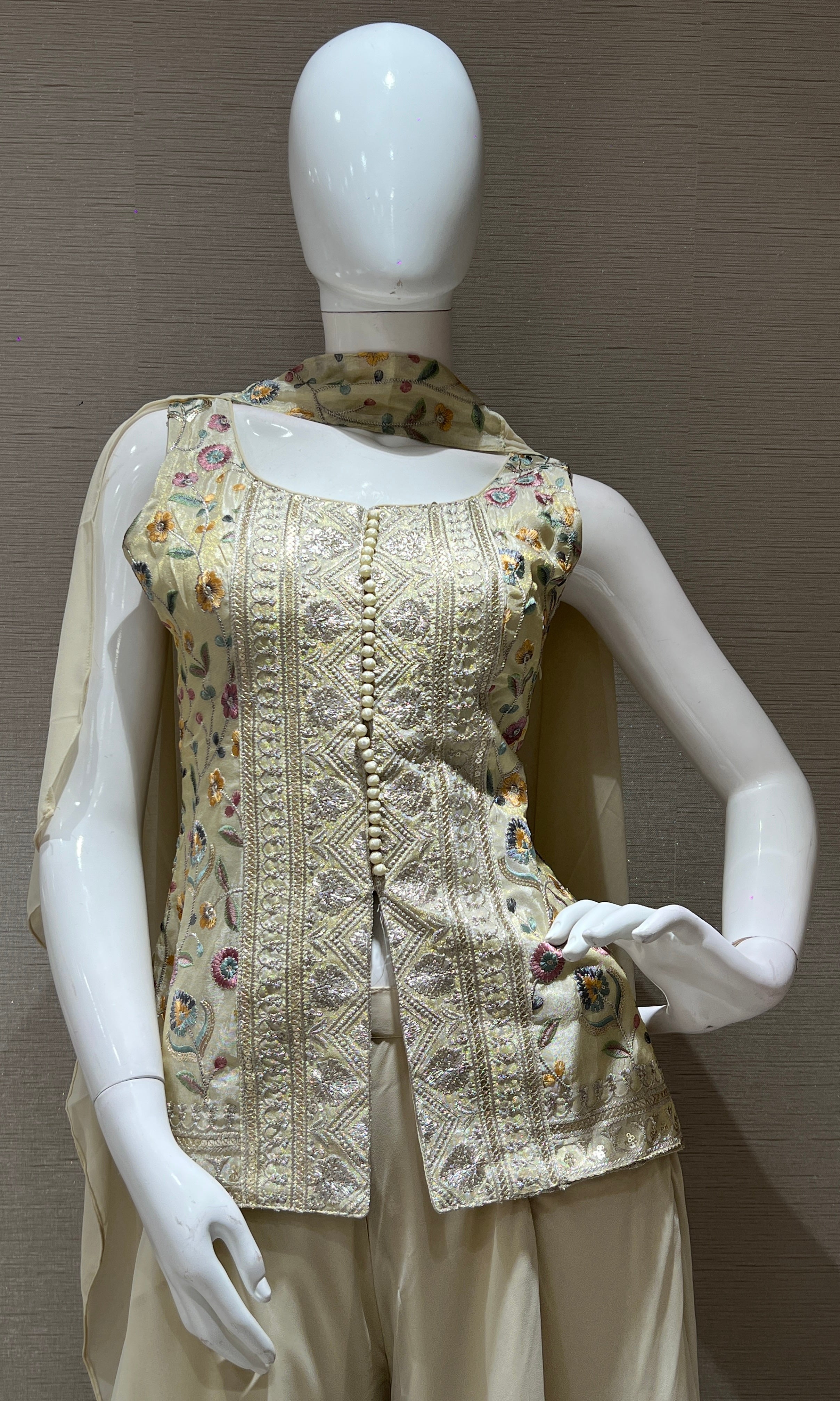 Cream palazzo