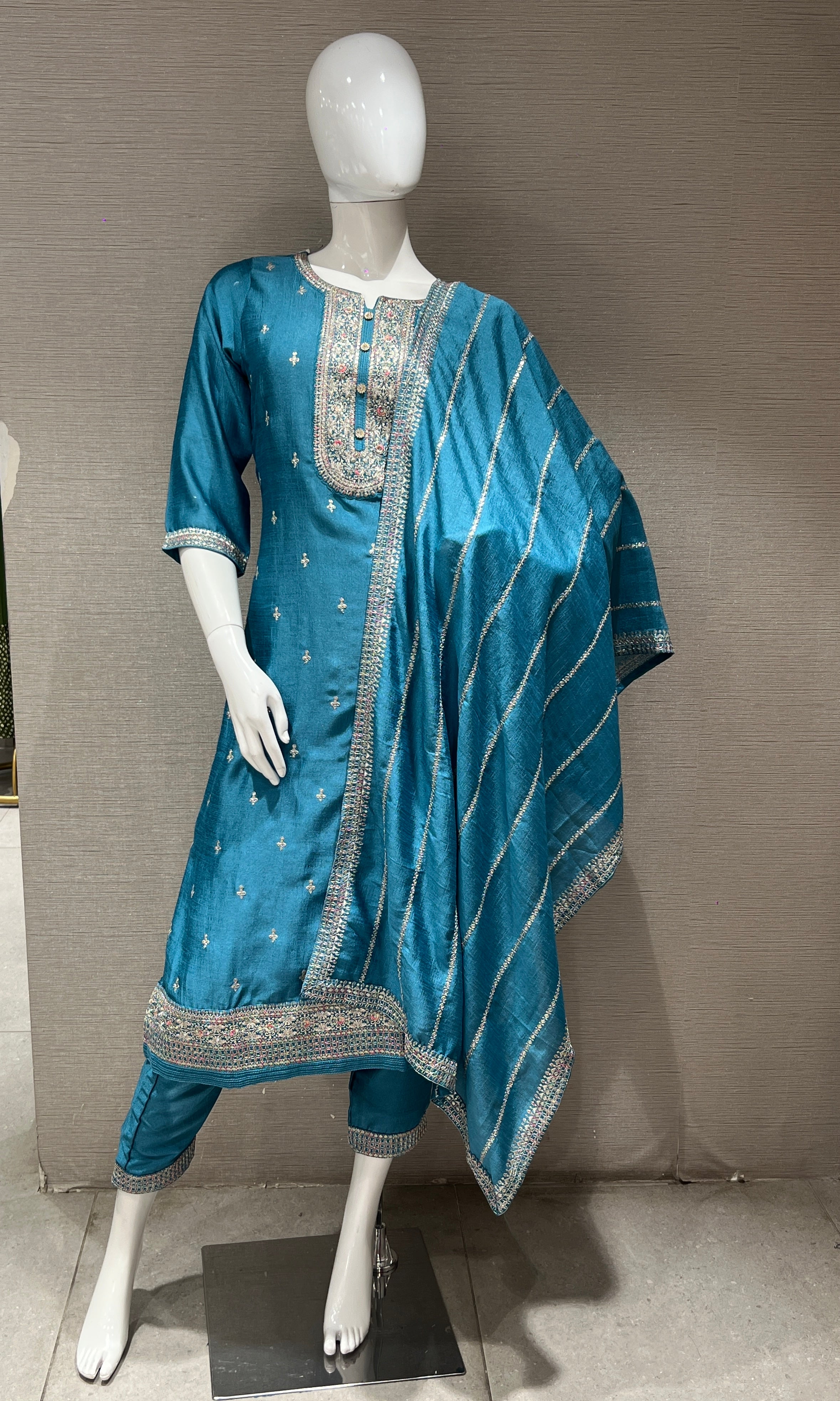 Blue kurta set