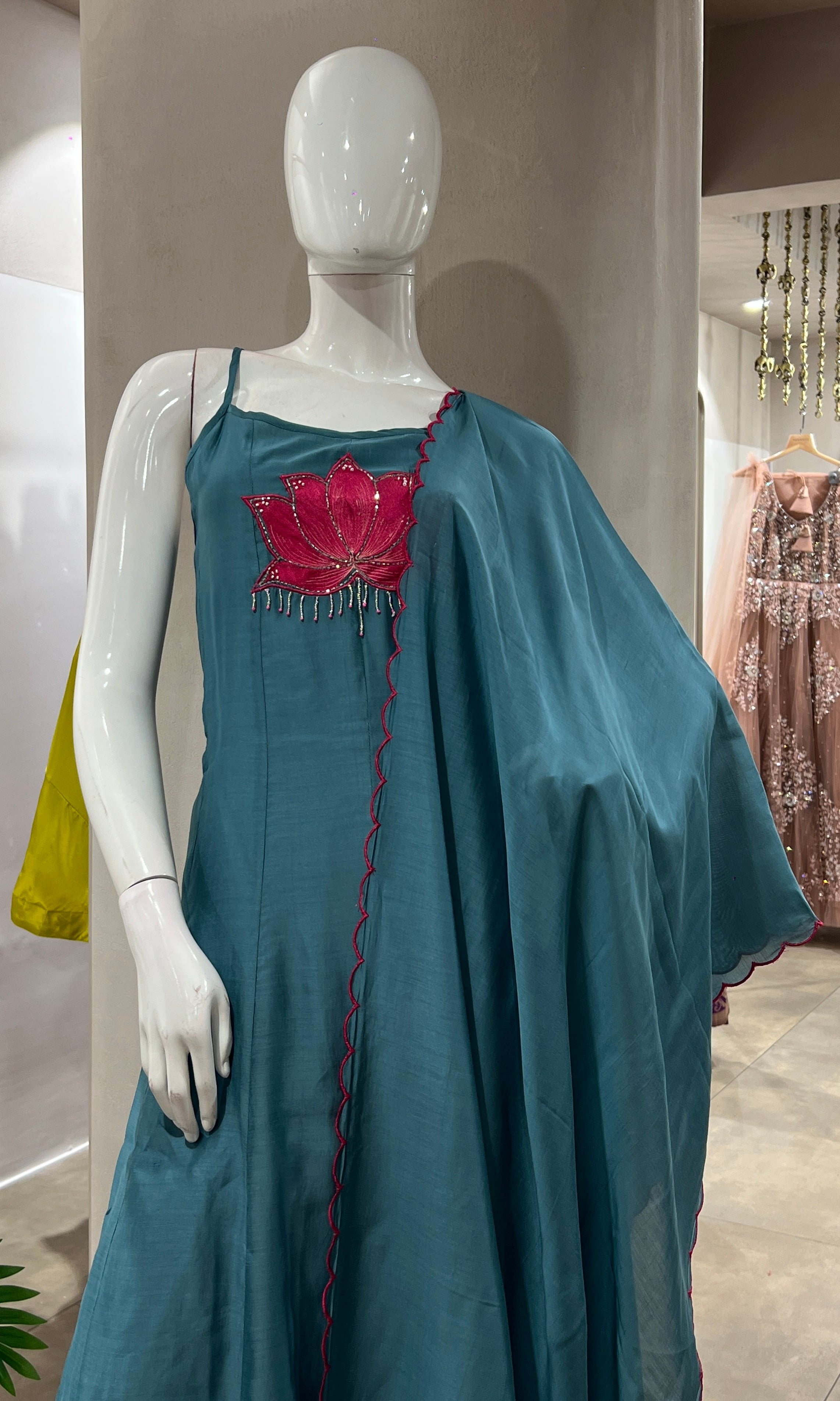 BLUE LOTUS ETHNIC KURTA SET