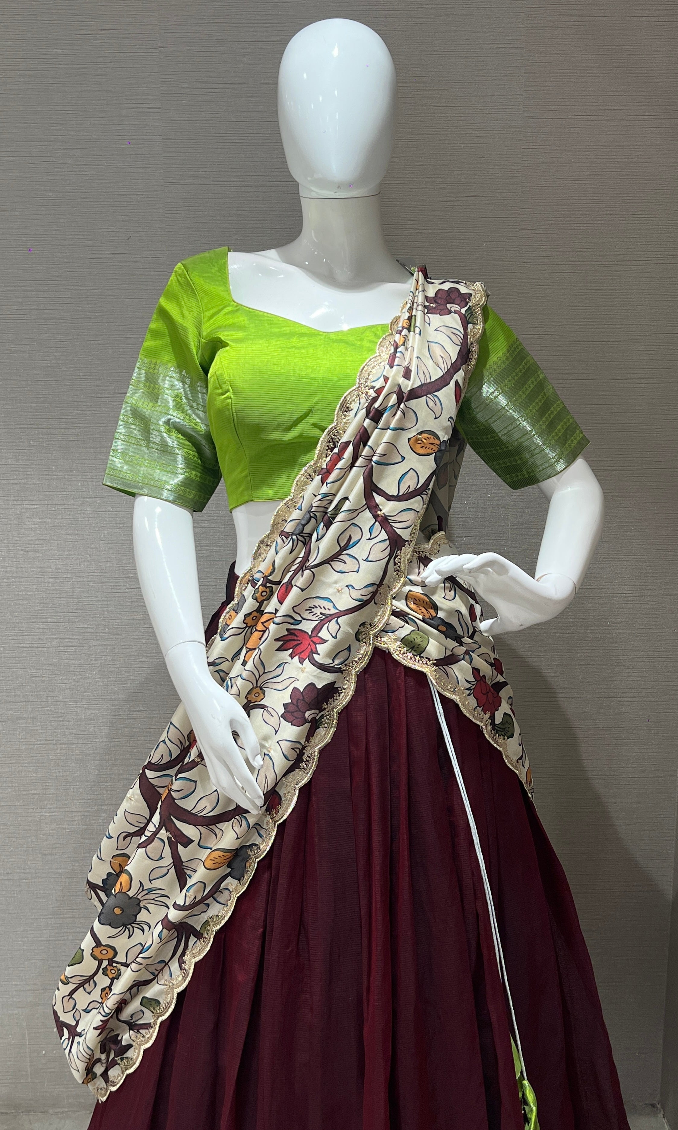 Maroon Lehenga