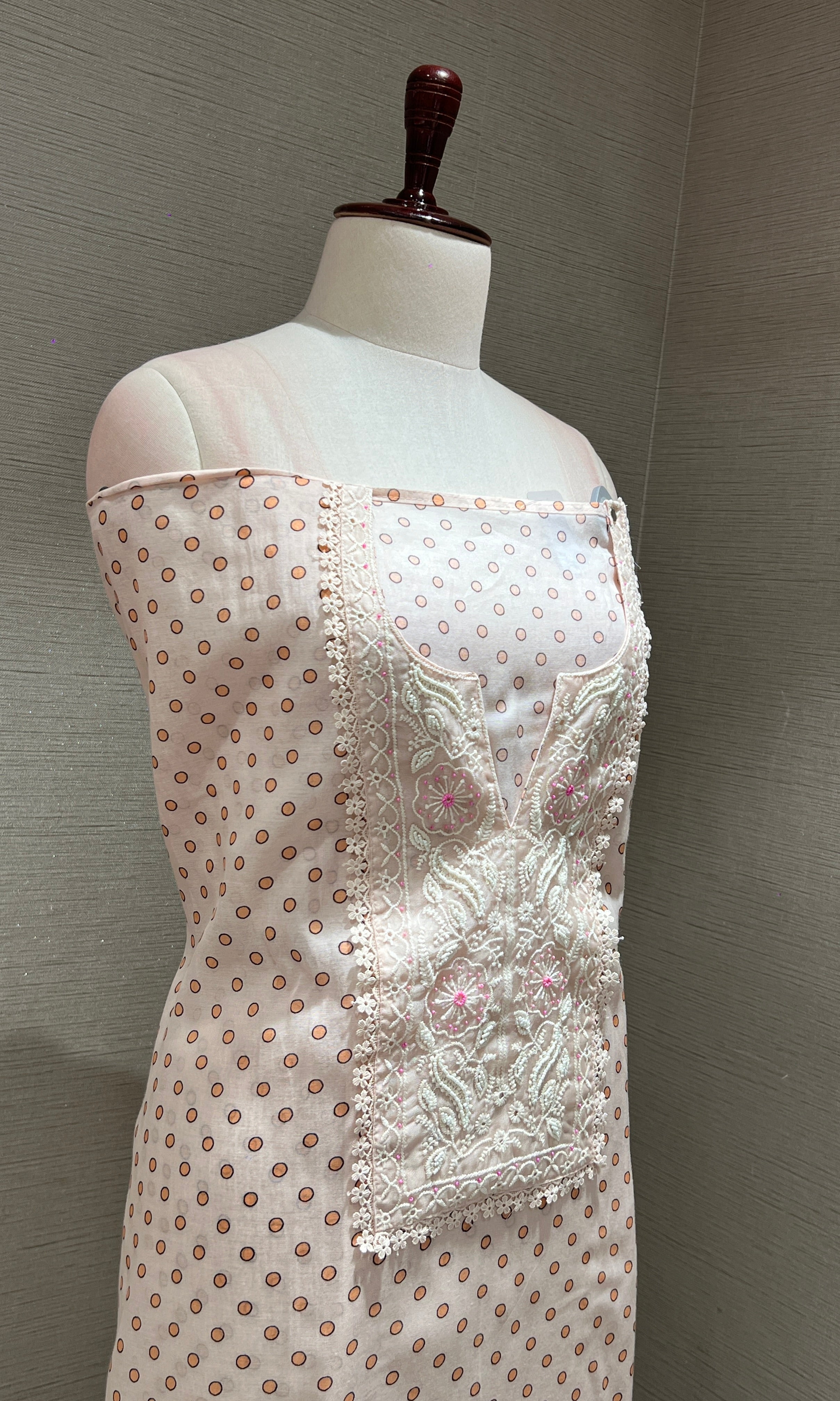 LIGHT PINK DRESS MATERIAL
