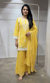Sunshine Yellow Embroidered Sharara Set