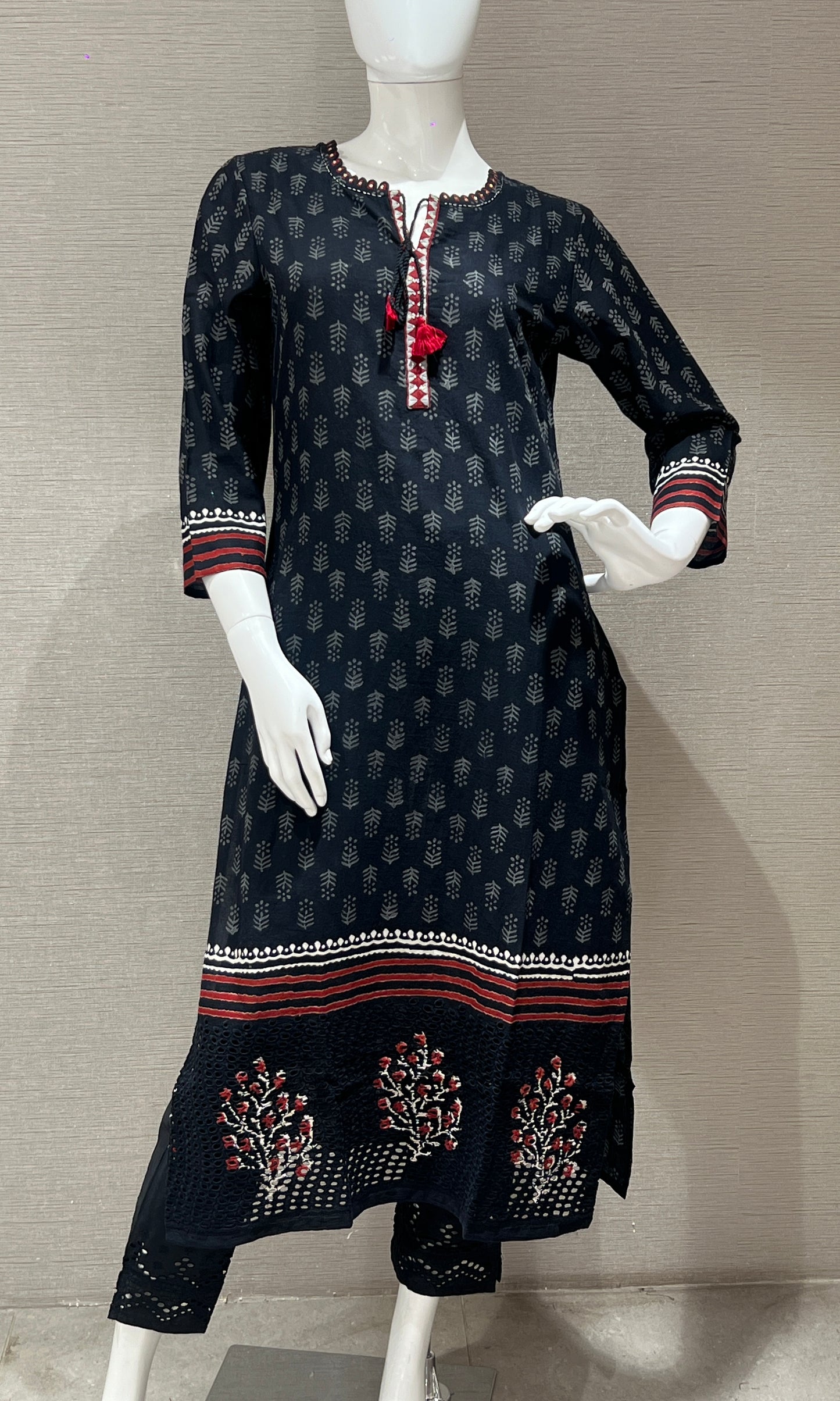 Black kurta set