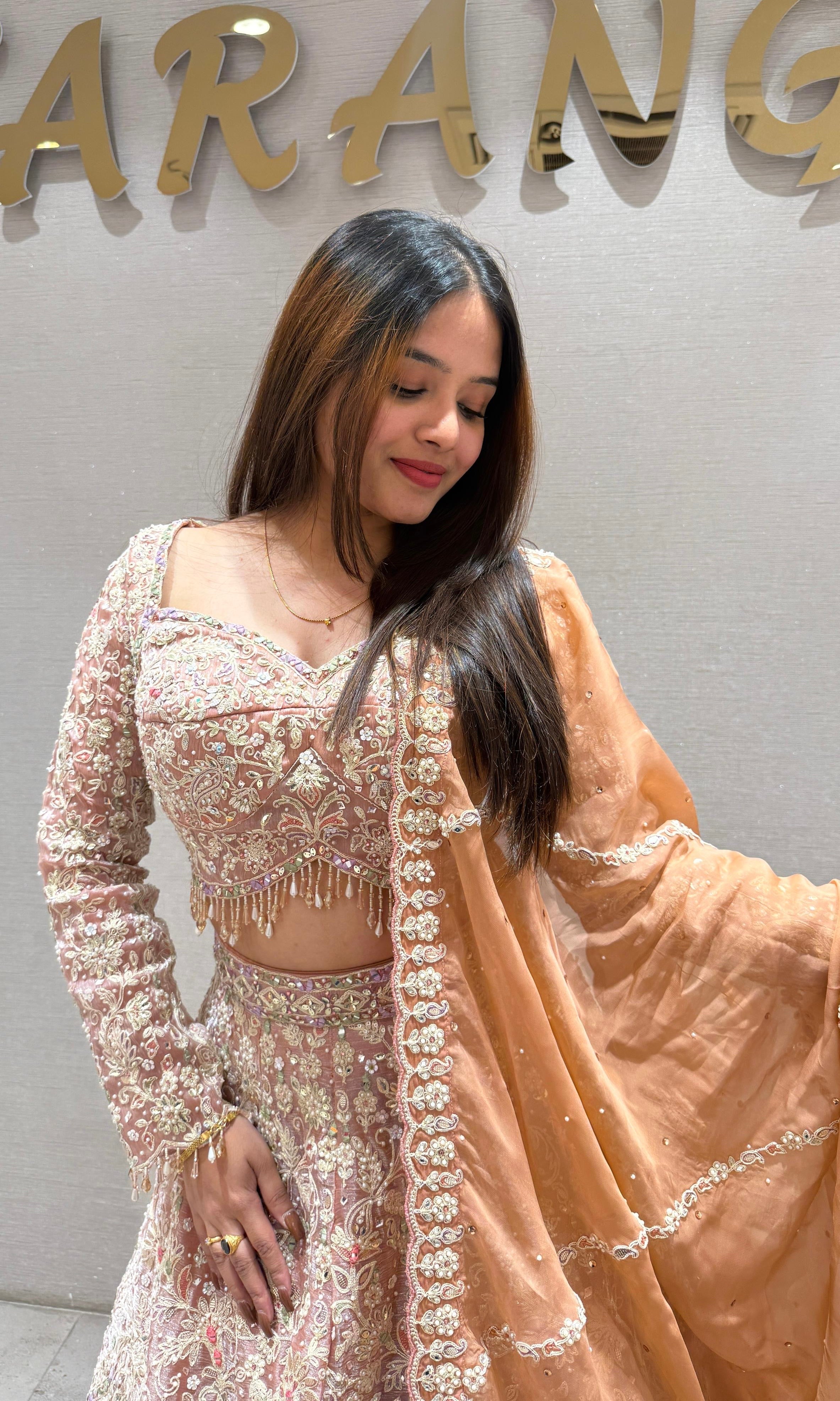 Peach Lehenga