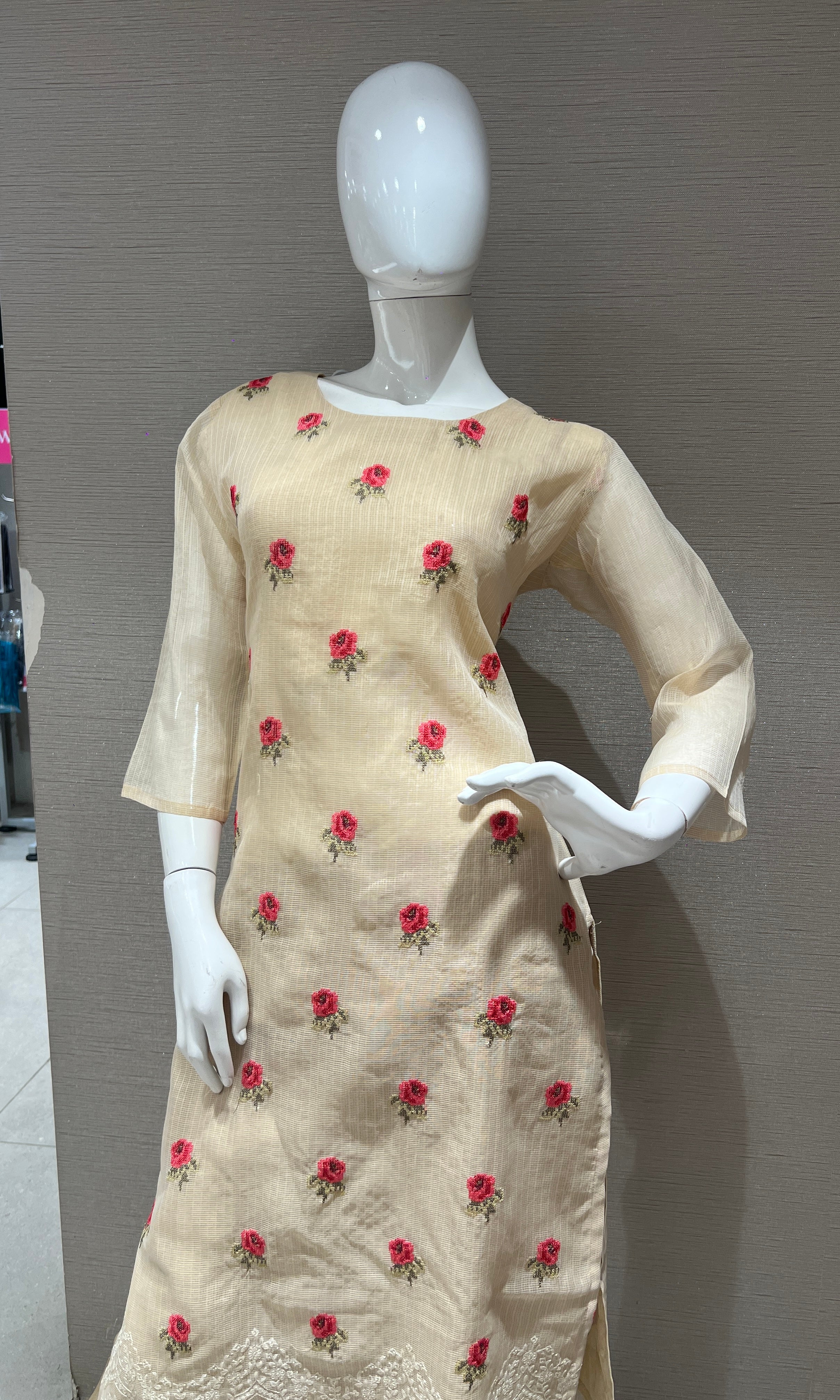 Ivory kurta set
