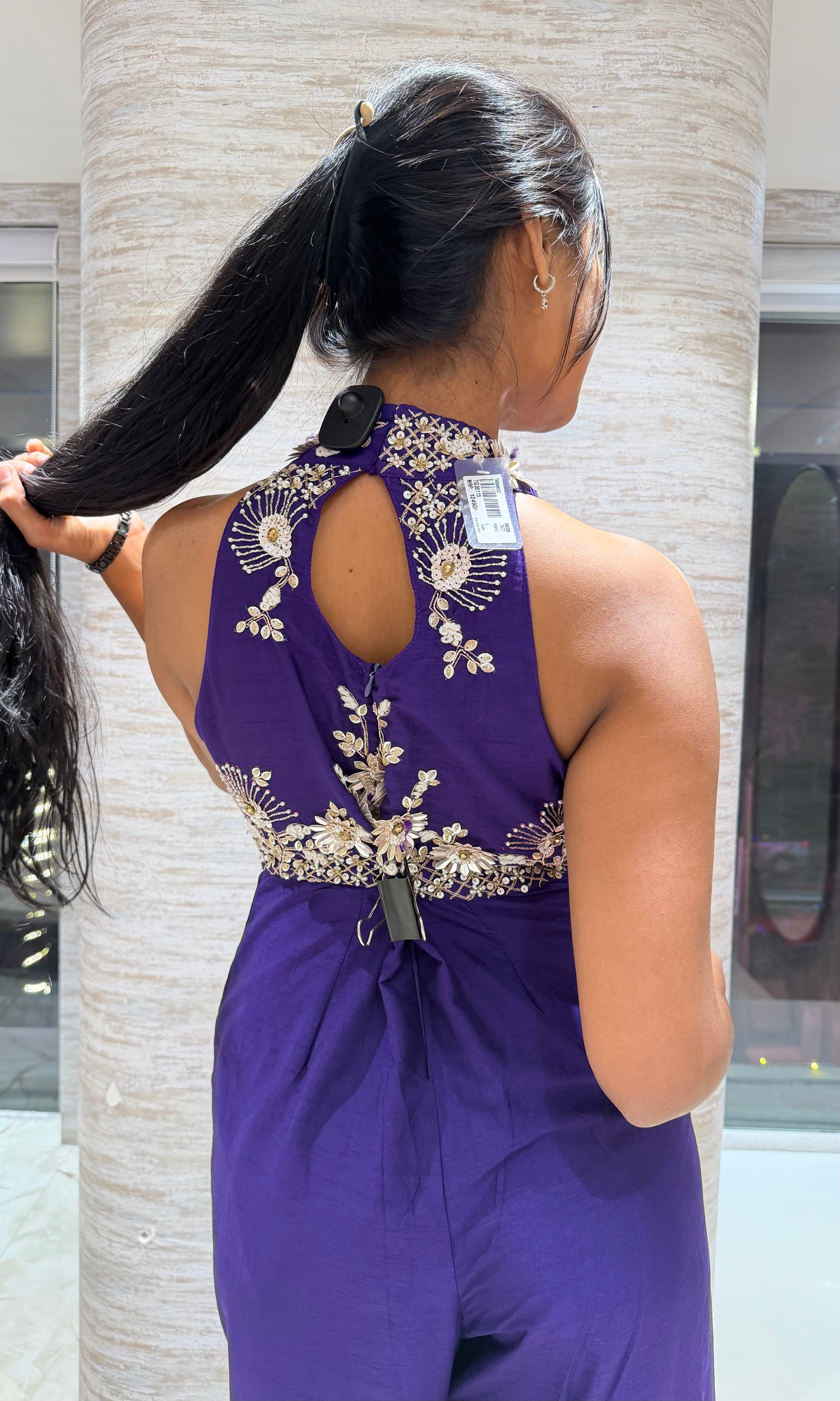 Purple floral Jumpsuit