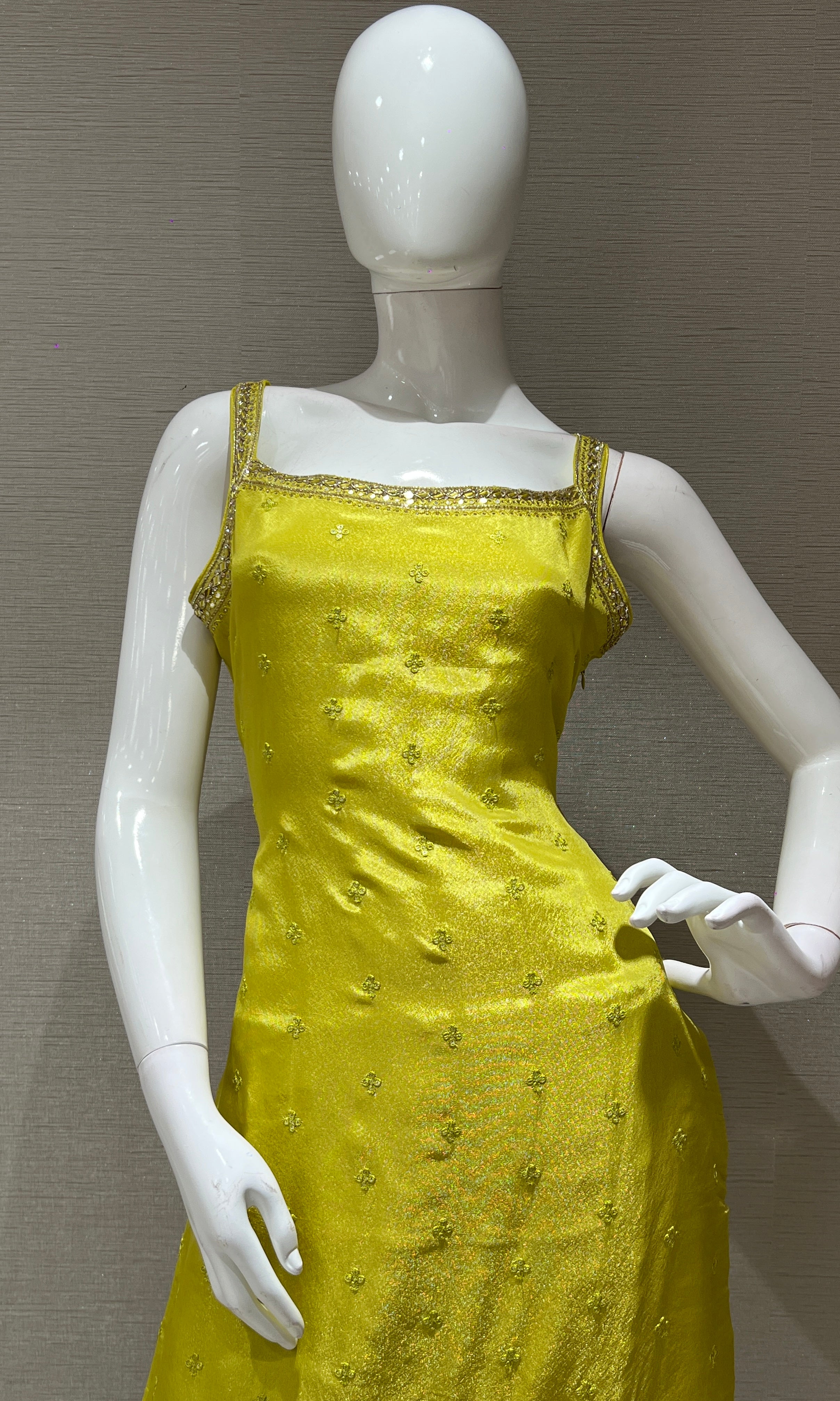 Lemon Glow Embellished Kurta Set