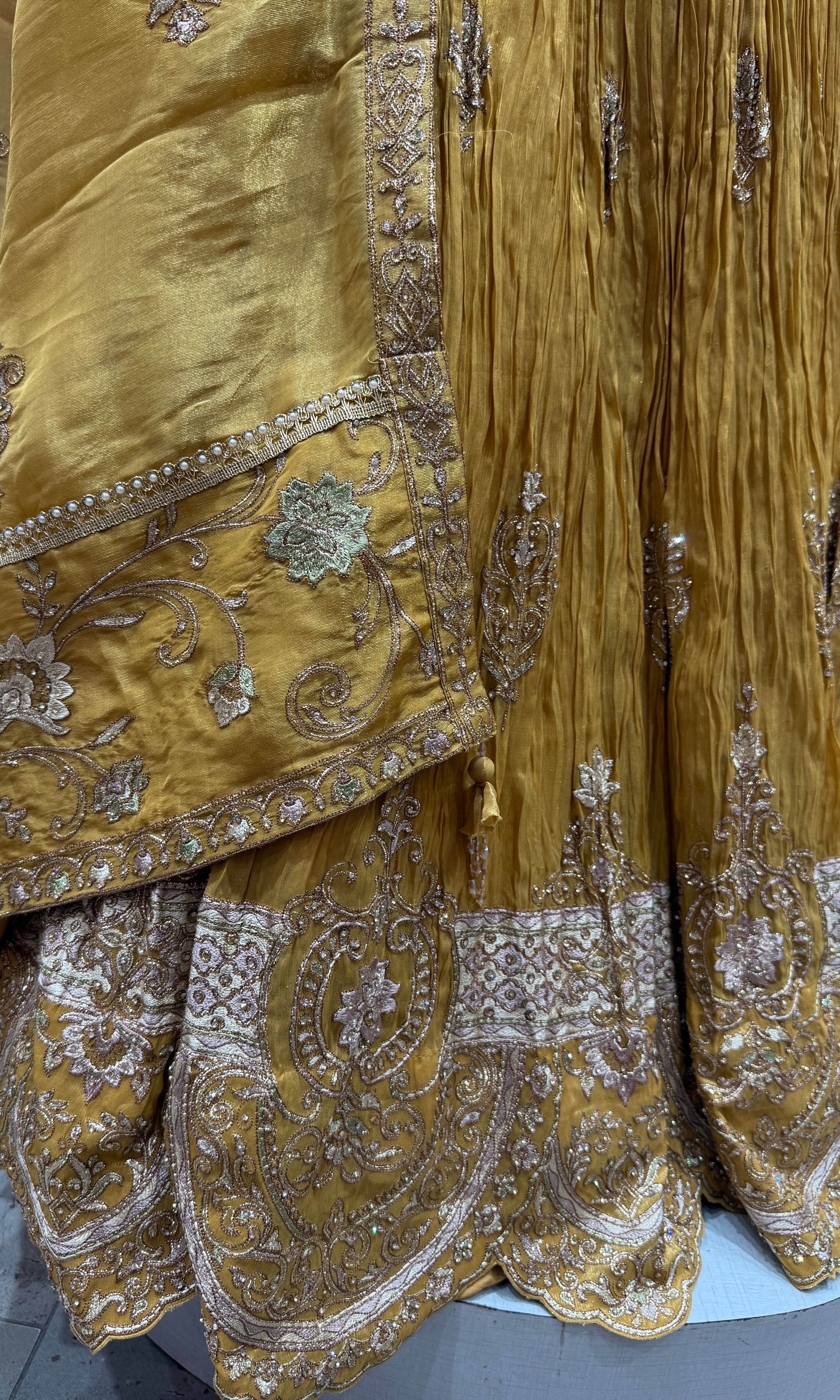 Mustard yellow Lehenga