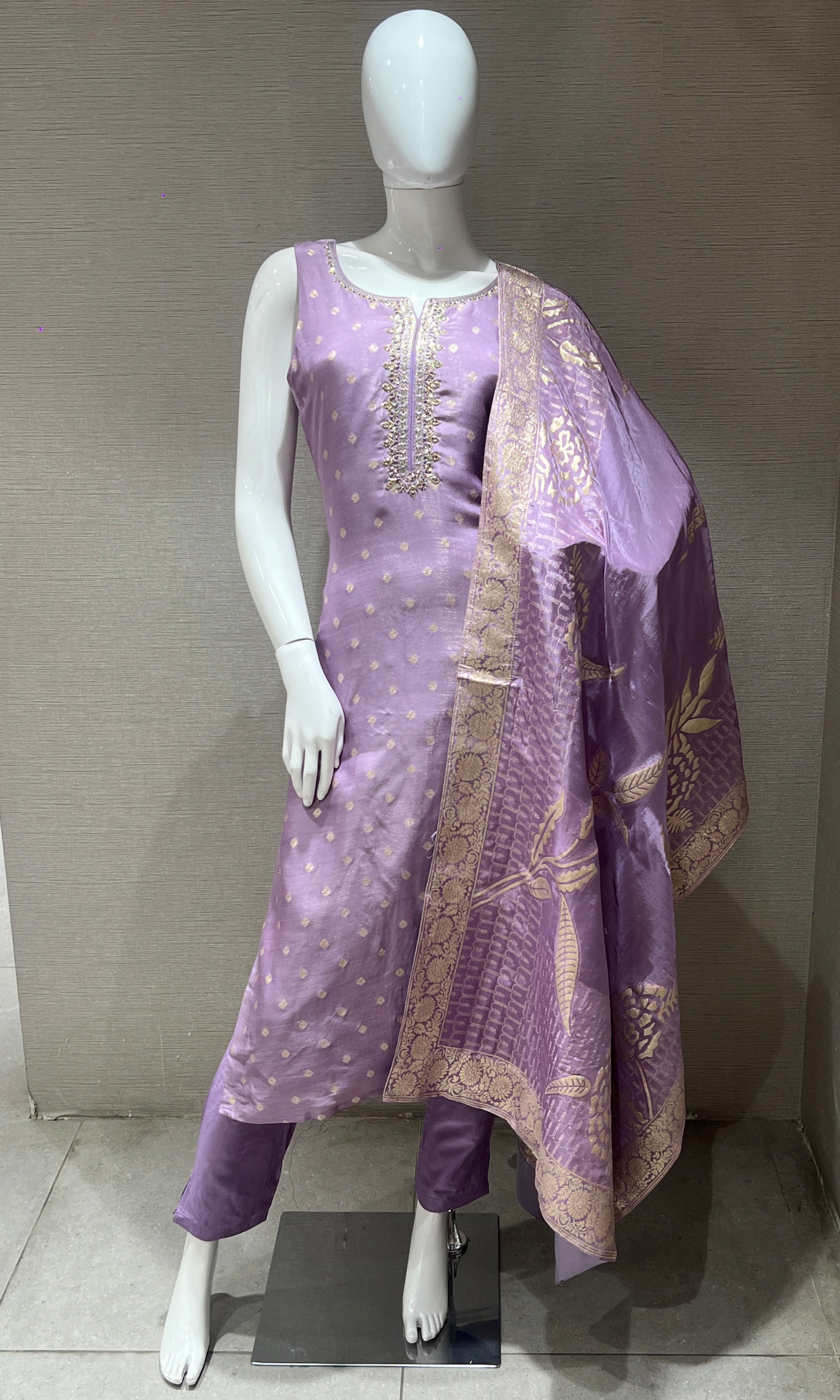 Light purple kurta set