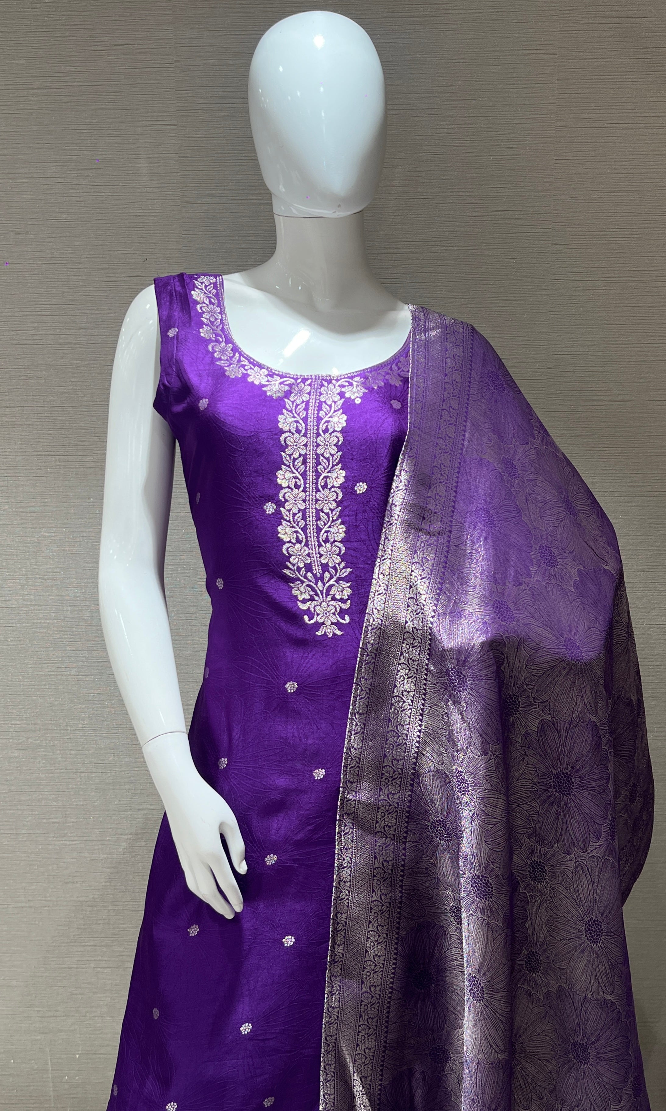 Purple kurta set
