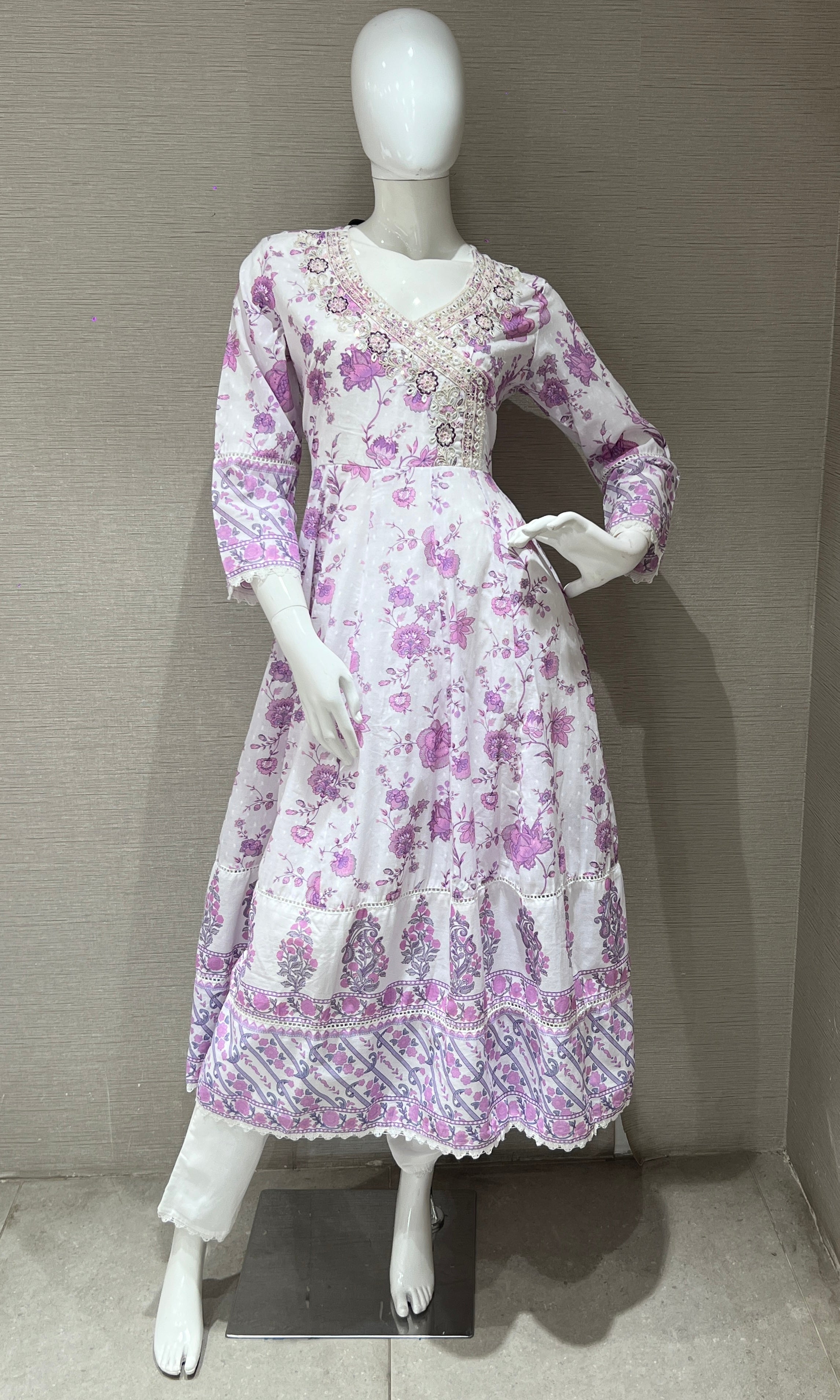 Purple Anarkali