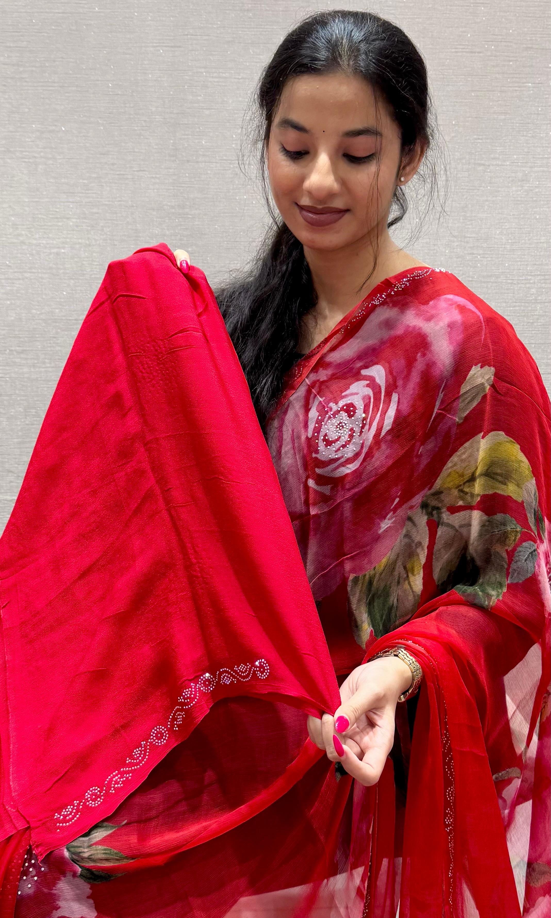 Red saree