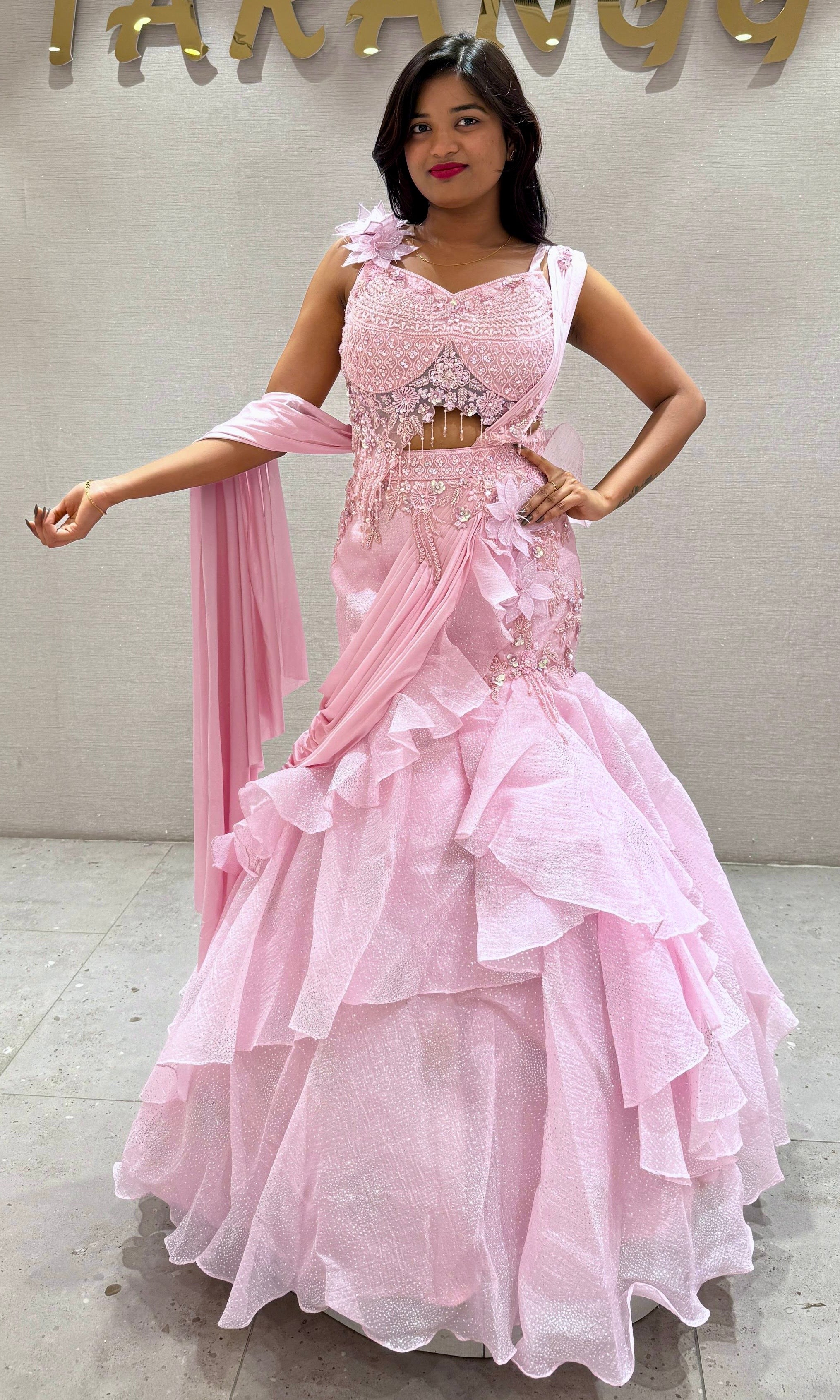 Baby pink Lehenga