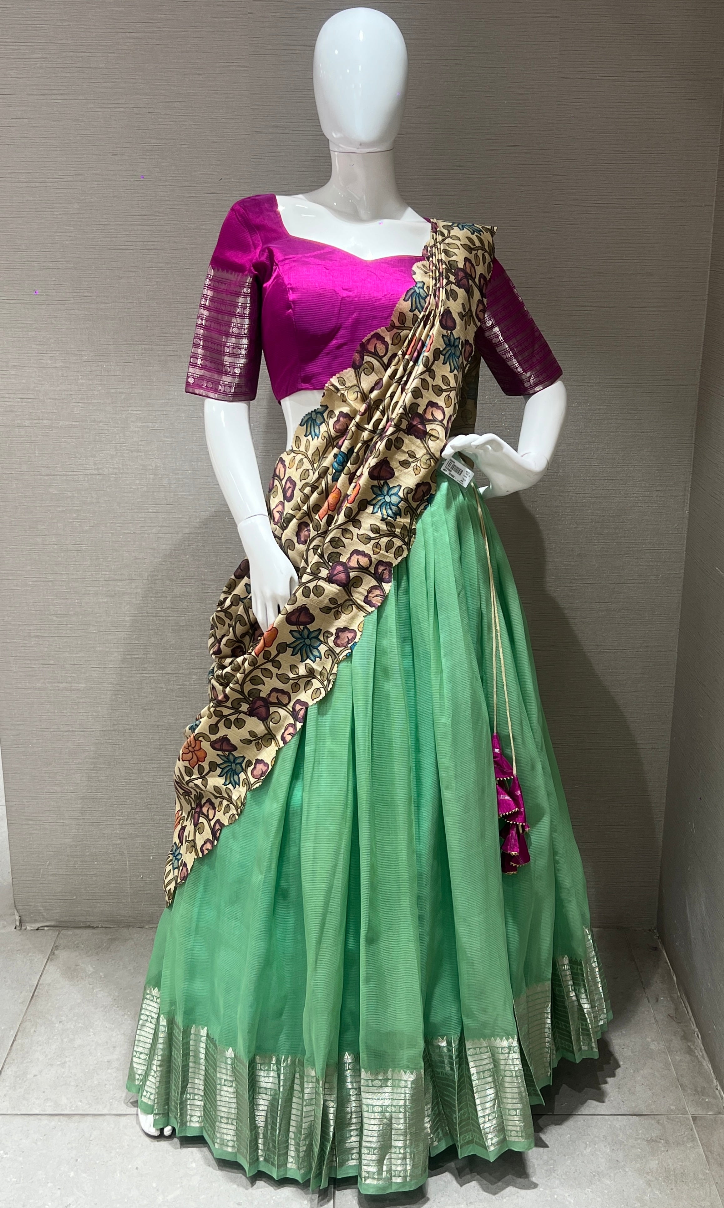 Pista green Lehenga