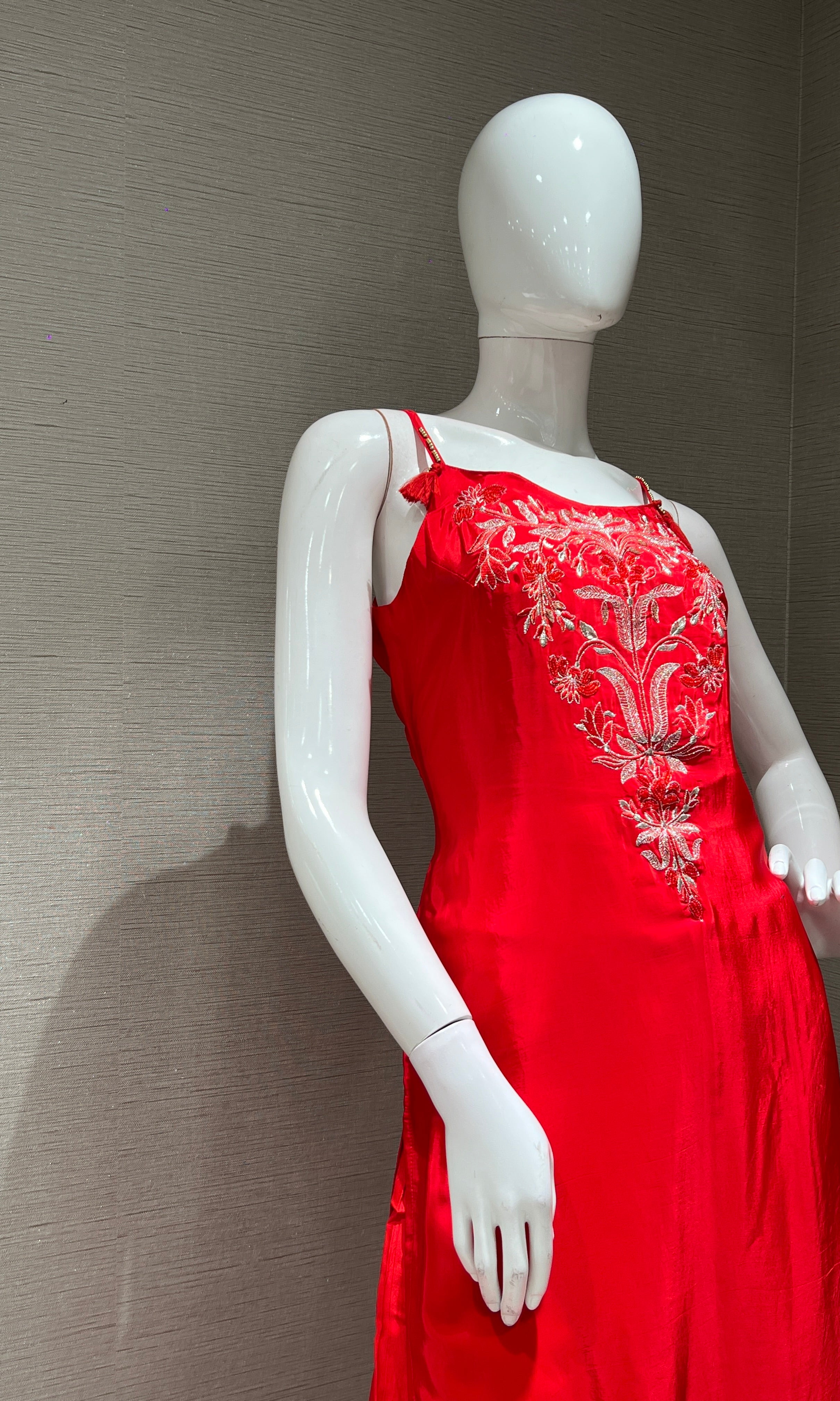 CHILLI RED GEORGETTE SALWAR SUIT