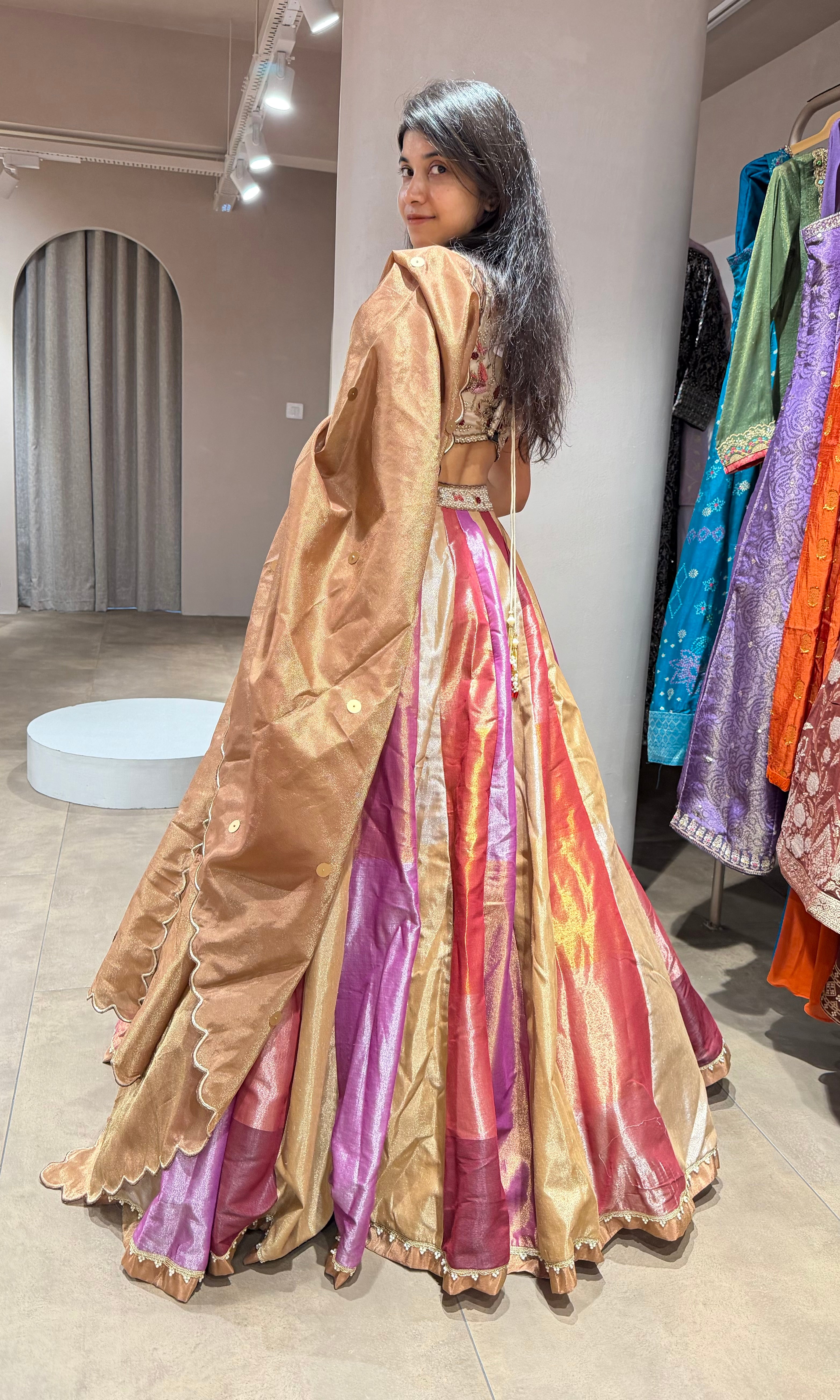 Multi INTRICATE EMBROIDERED LEHENGA