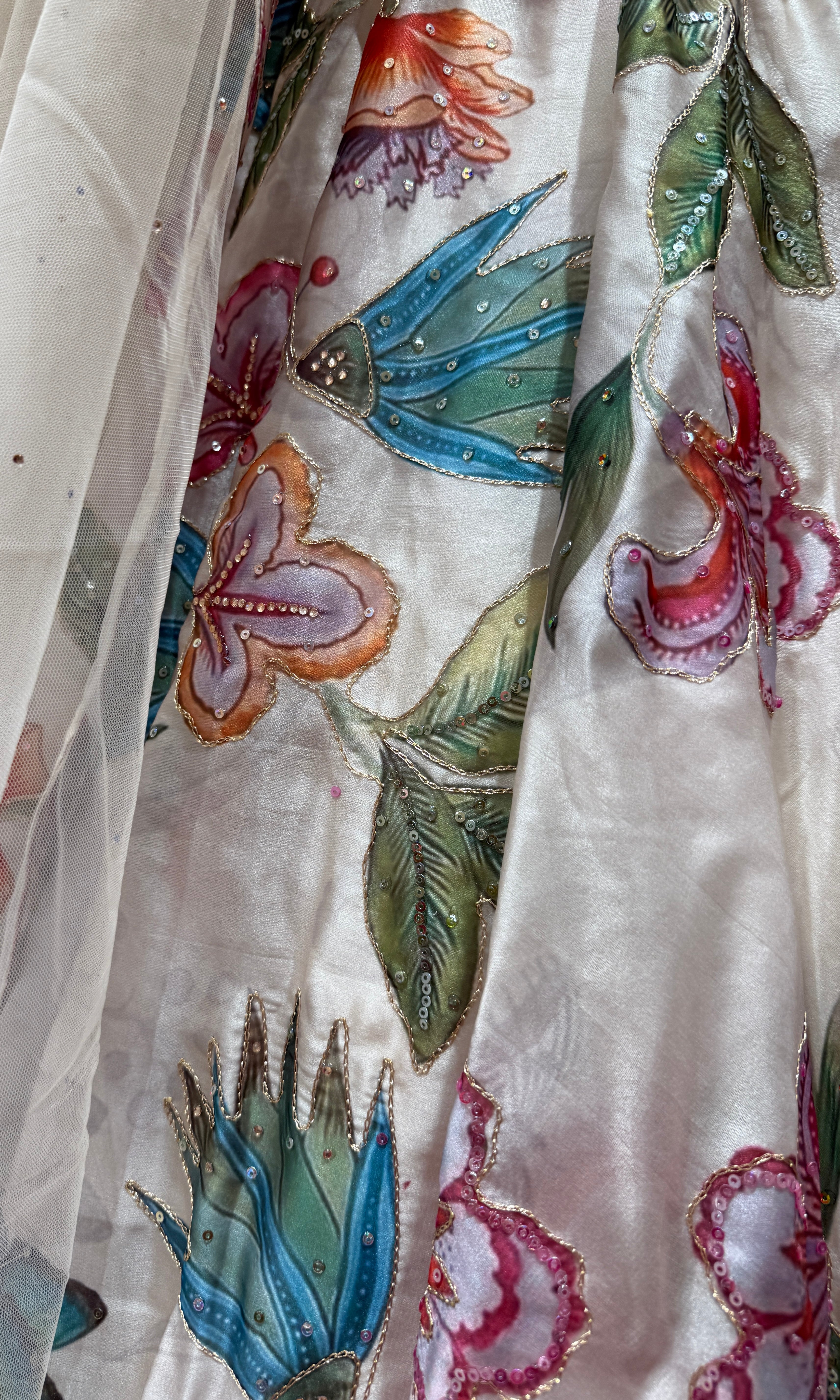 Fawn FloraL Ensemble LEHENGA