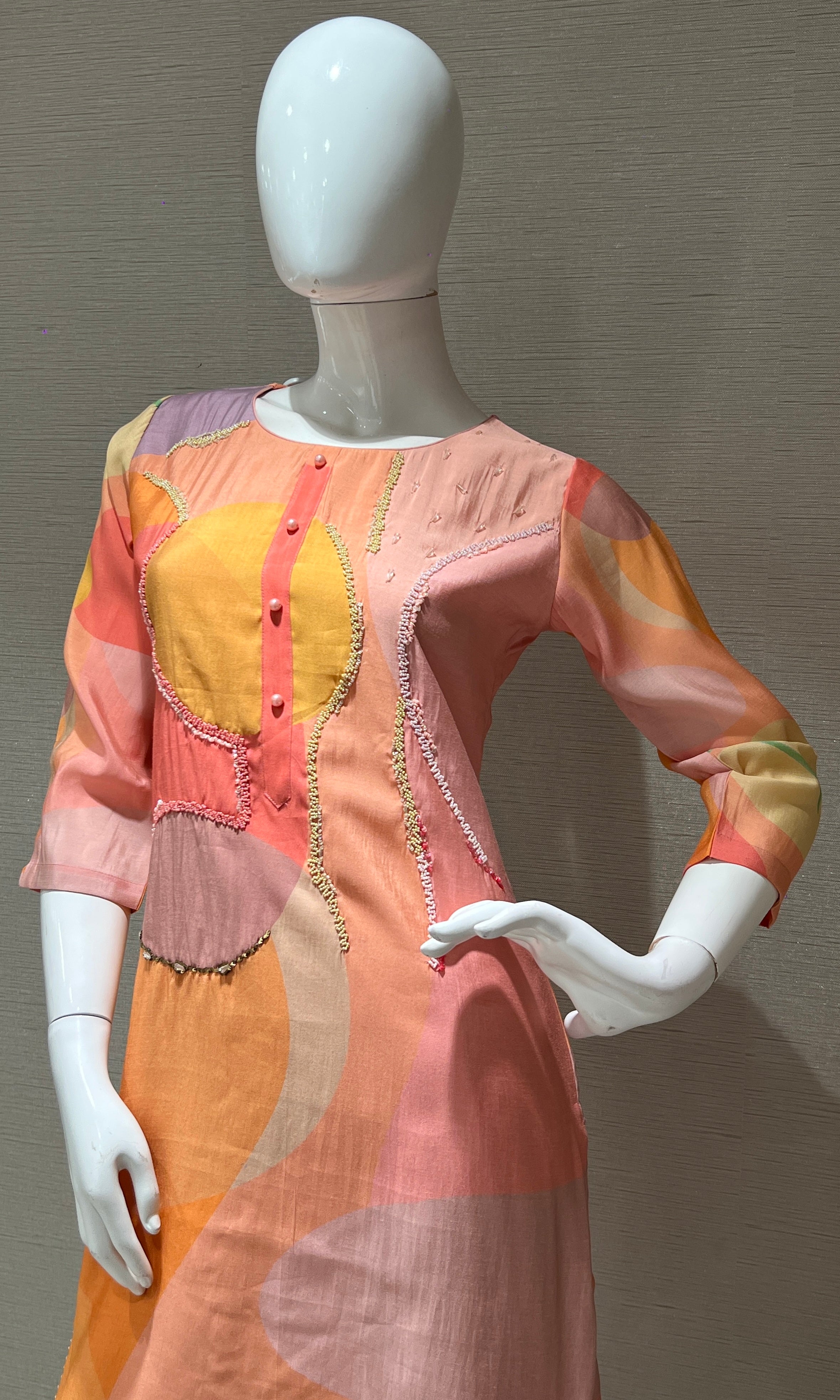 Peach Kurti top