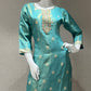 🗽Green kurta set with contrast dupatta🌸