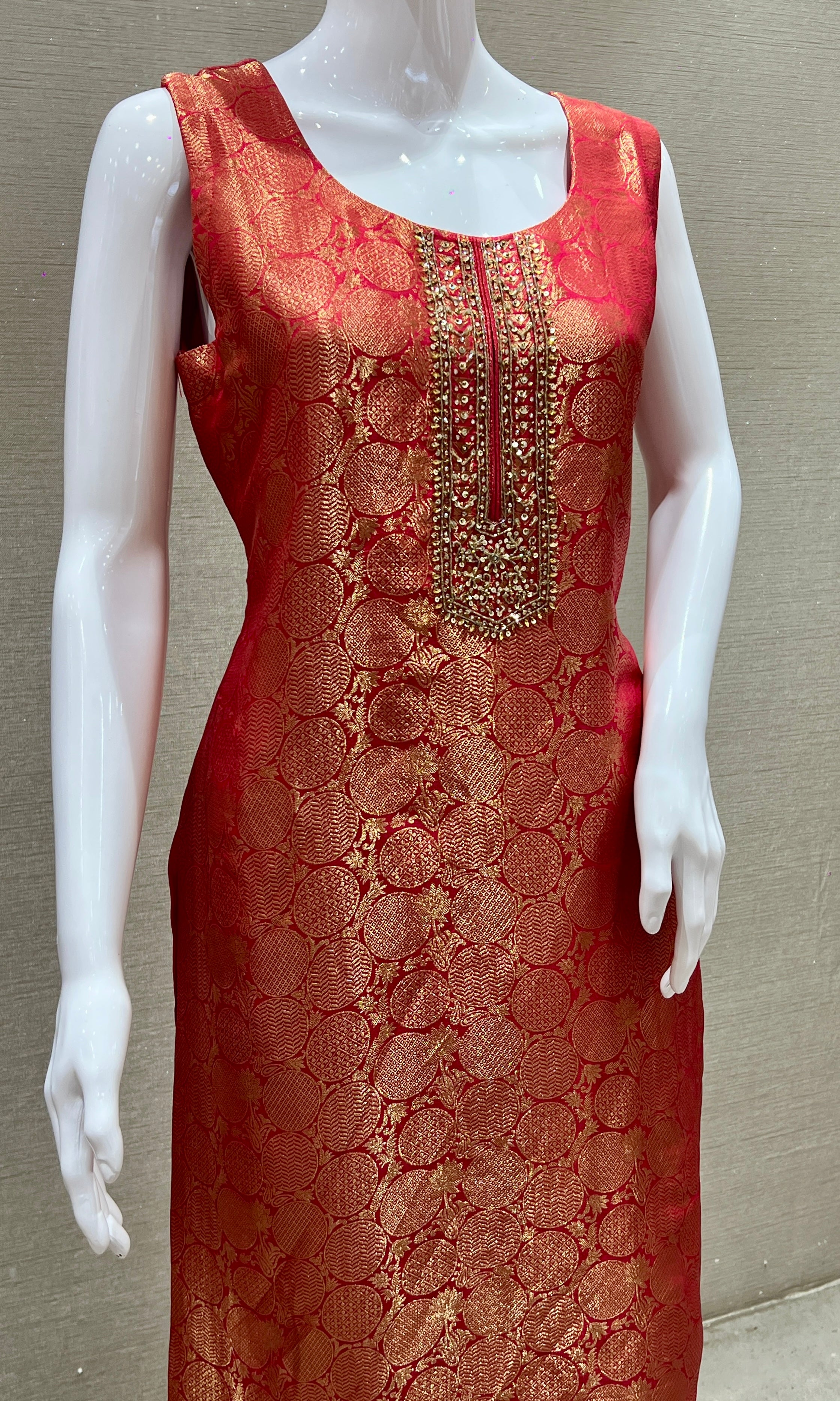 Red kurta set