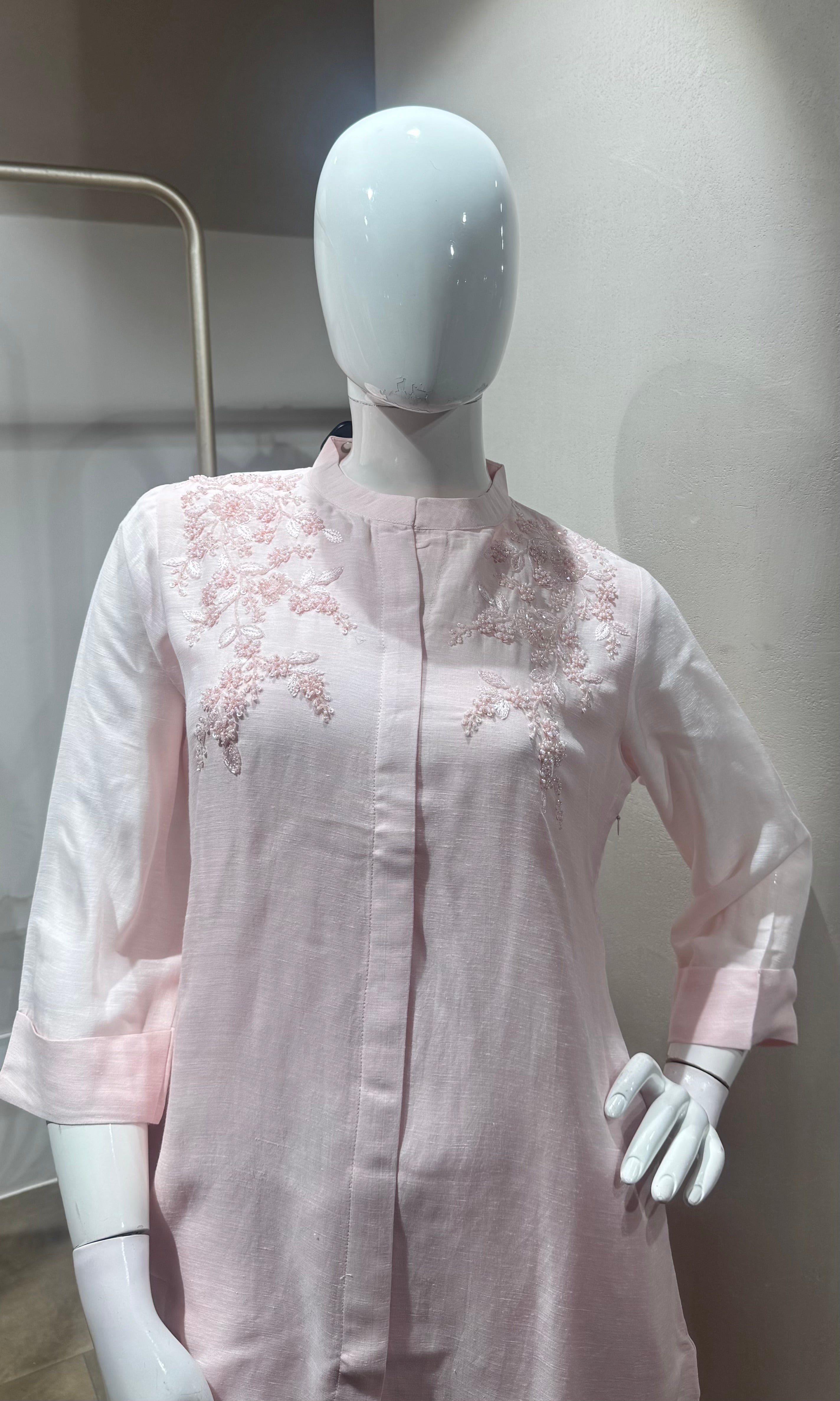 Blush Pink Embroidered Co-ord Set