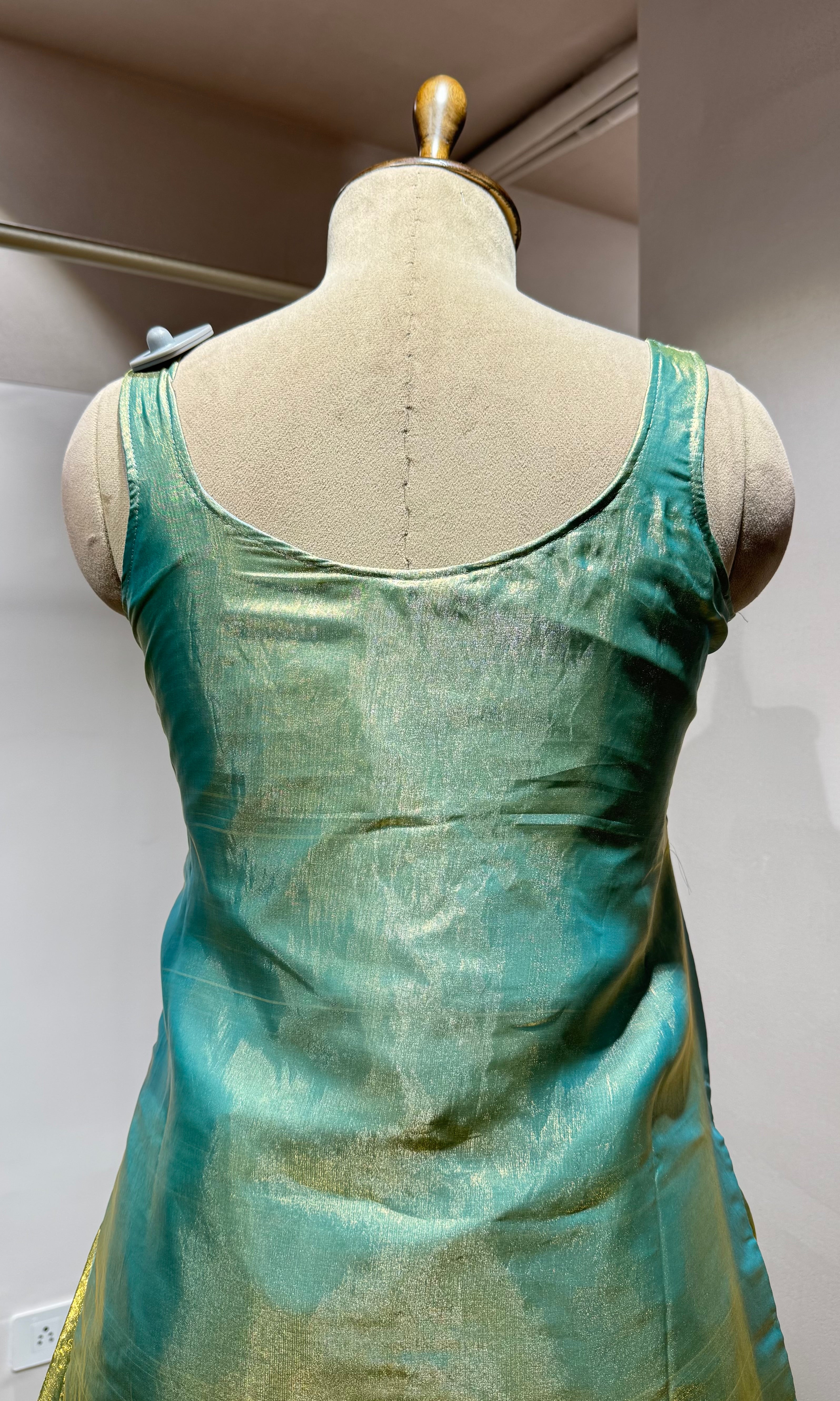 Green SHIMMER TISSUE ETHNIC SHARARA