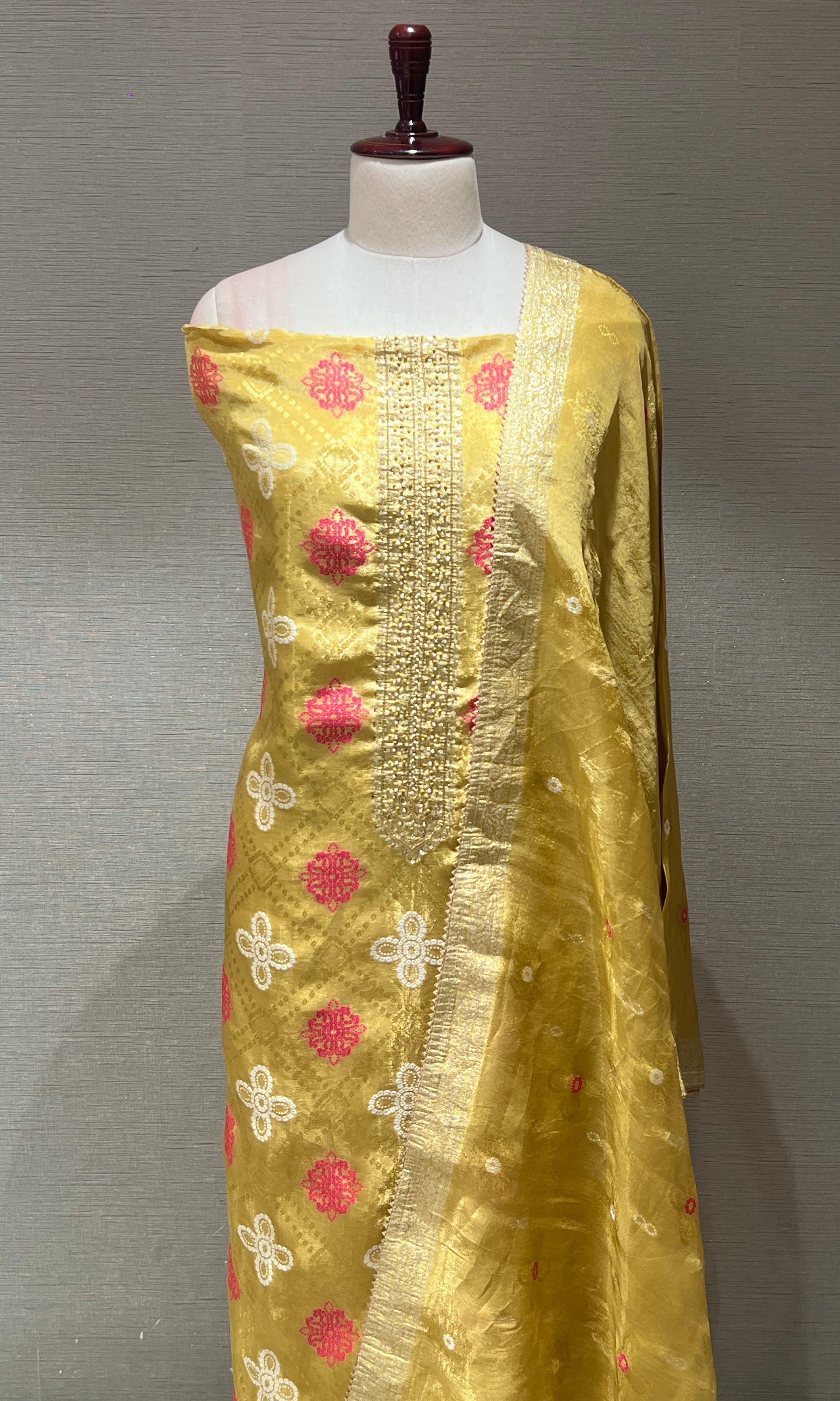 Sandel dress material