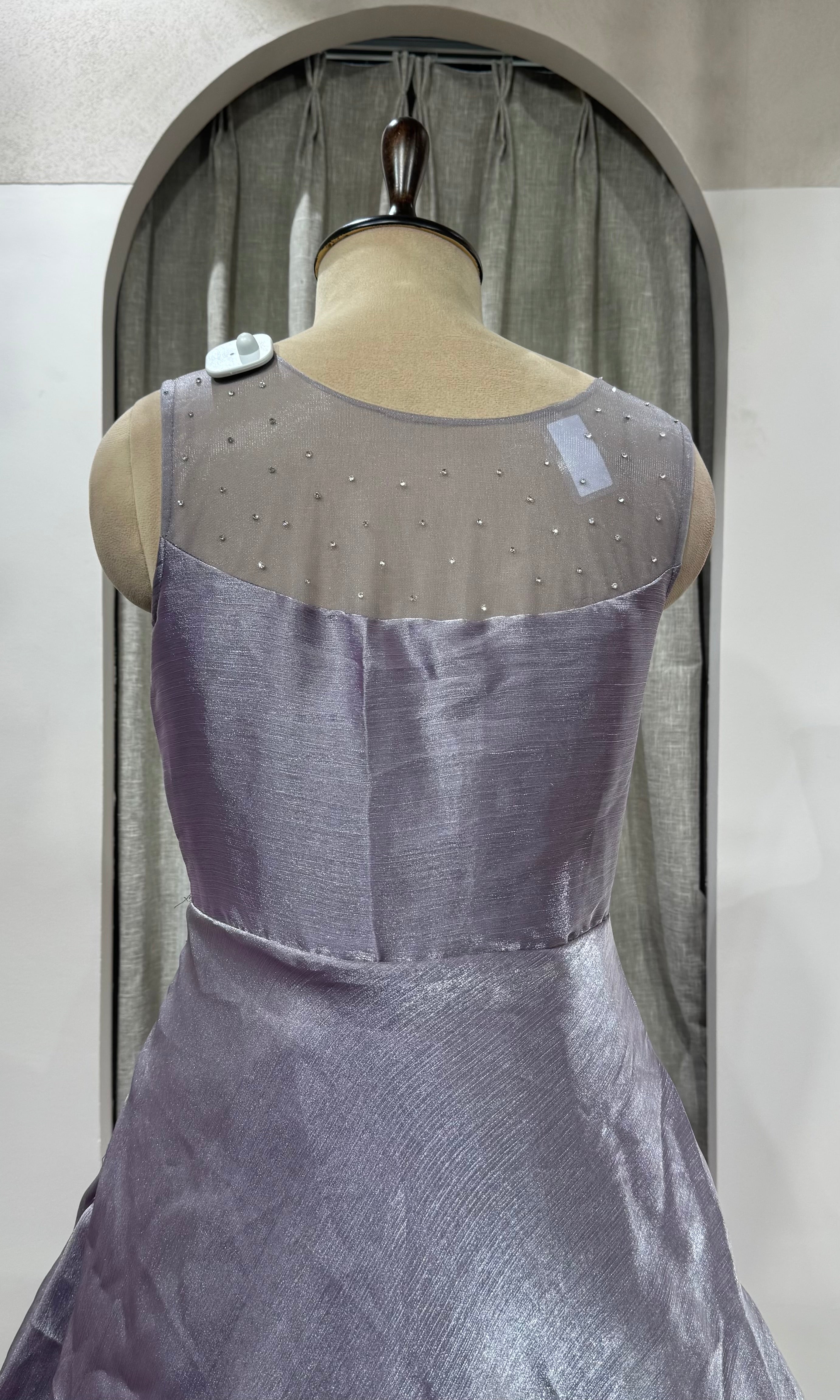 LIGHT PURPLE Shimmer Organza Gown