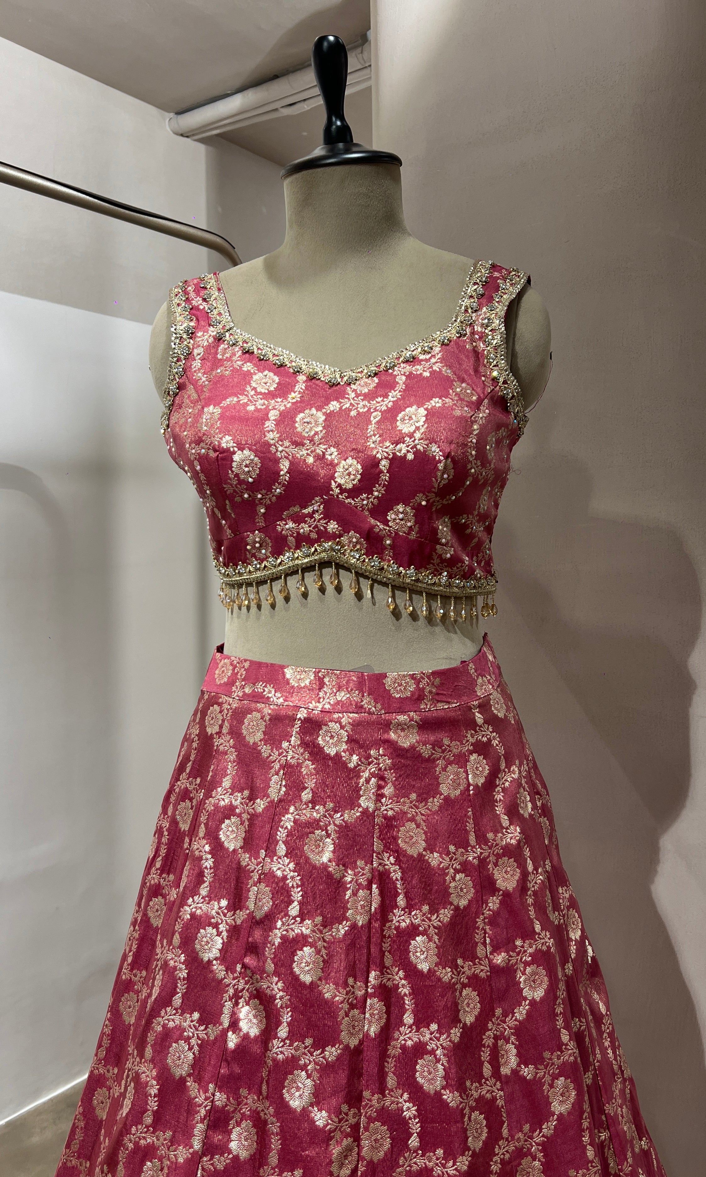 PINK EMBROIDERED LEHENGA