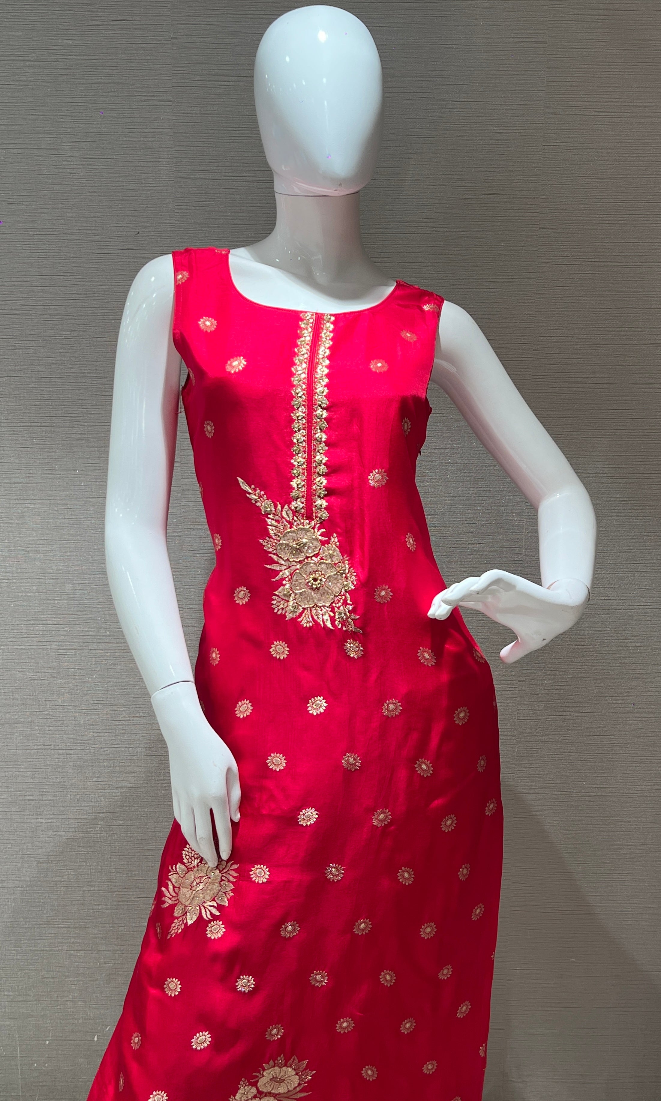 Pink Embroidered Kurta Set