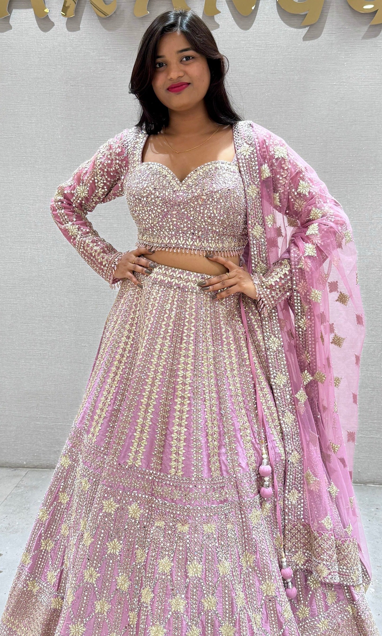 Lavendar Lehenga