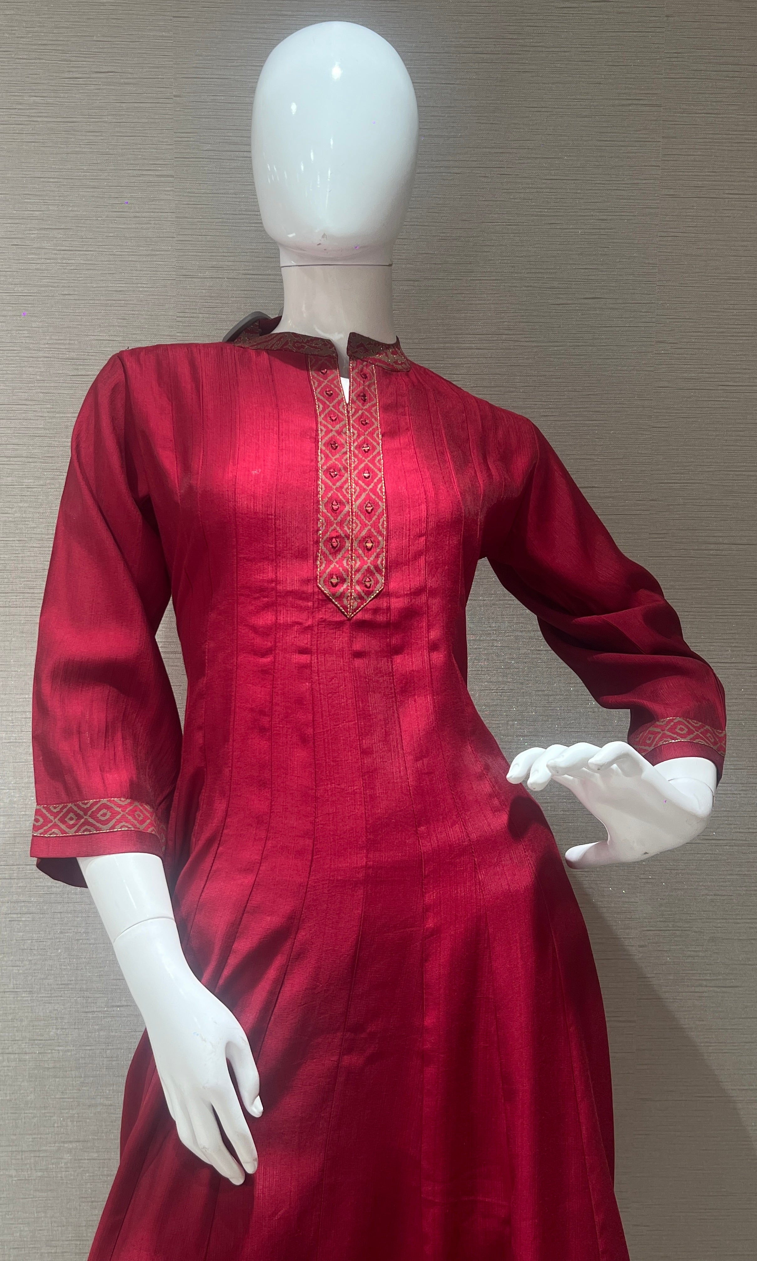 Maroon kurta set