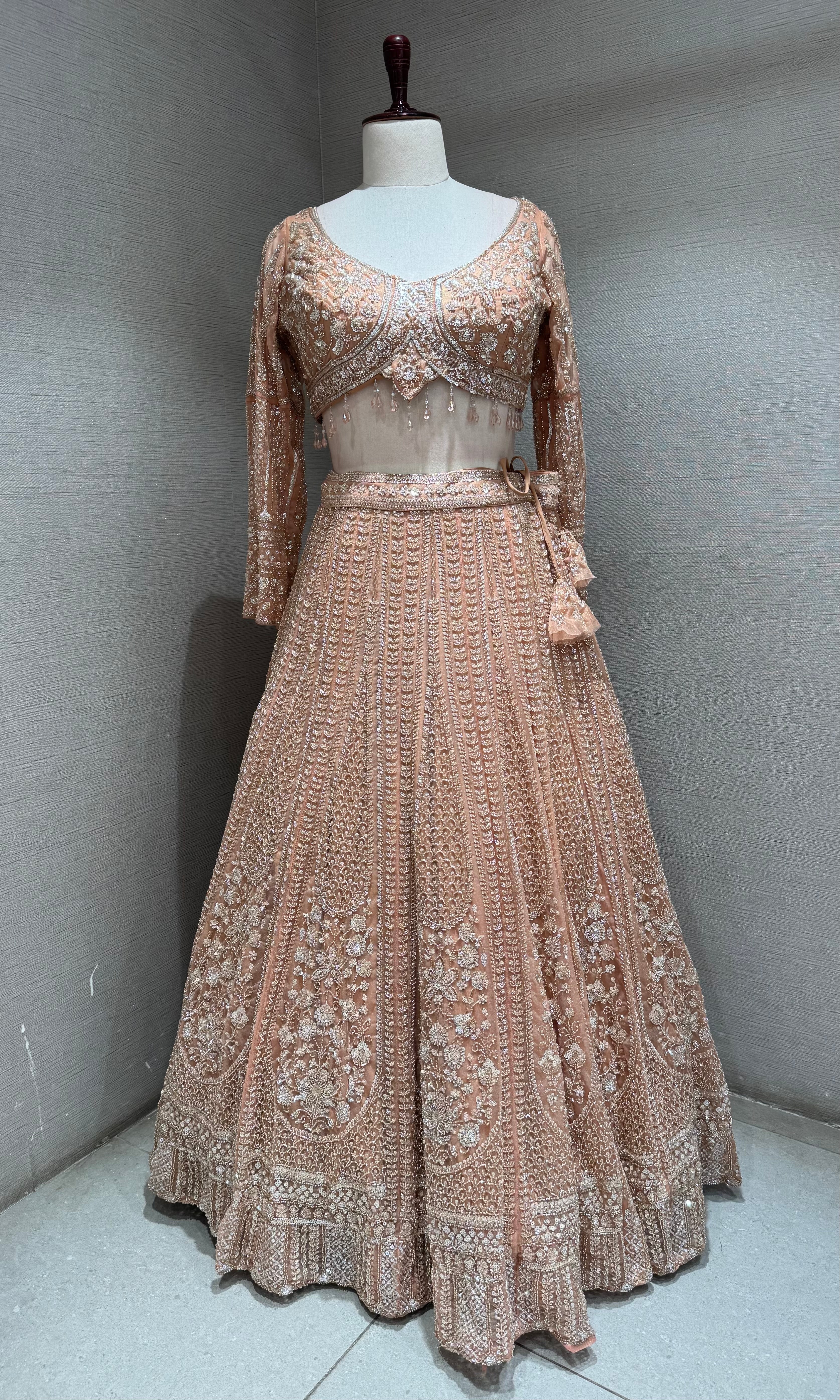 Moee Floral Embroidered Lehenga set
