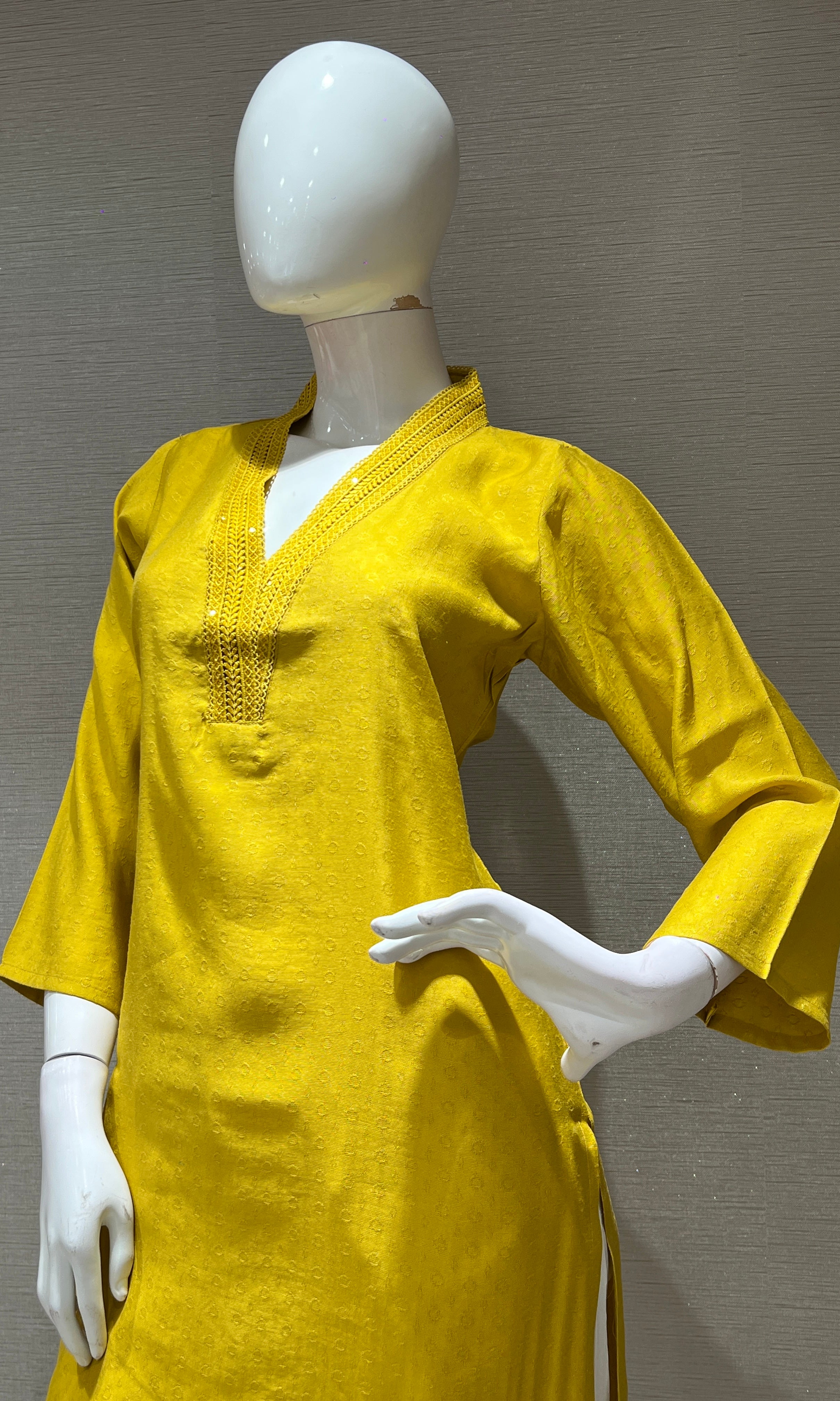 Mustard yellow Kurti top