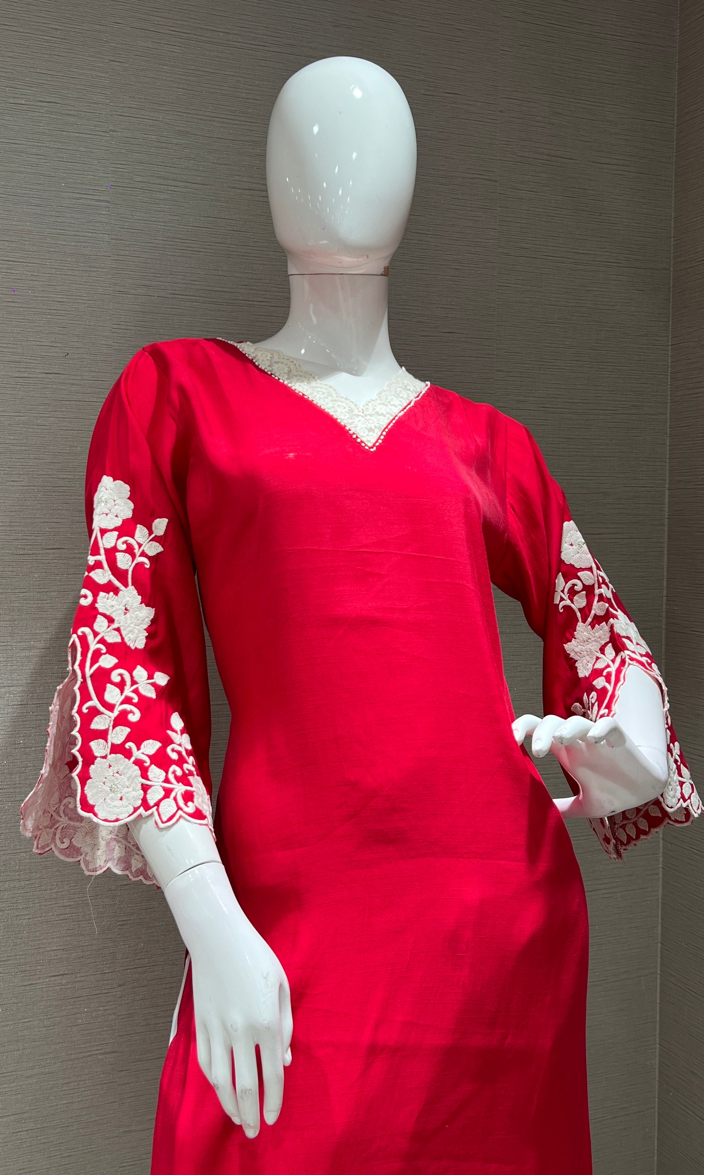 Rani KURTI TOP WITH FULL FLORAL SLEEVES