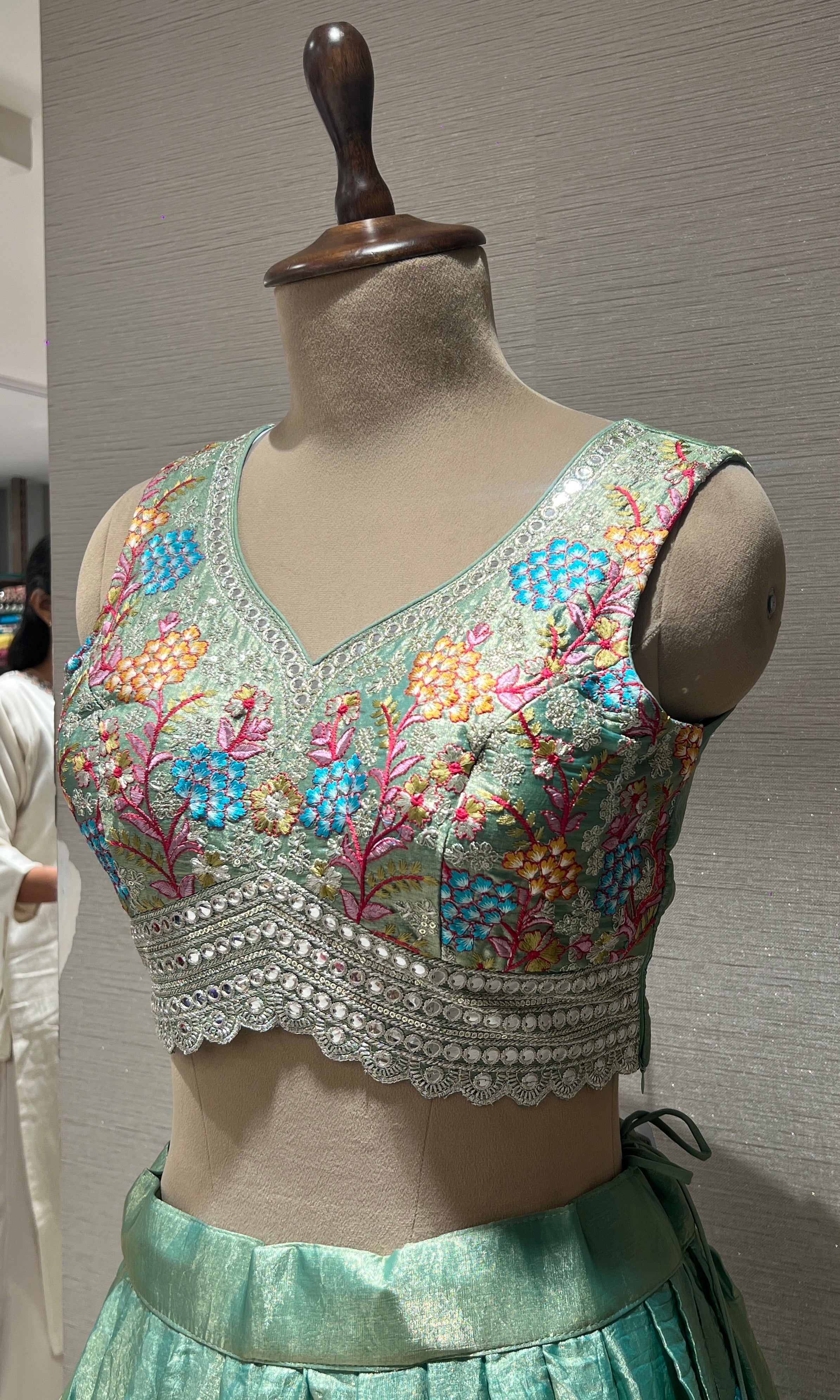 Light green Lehenga