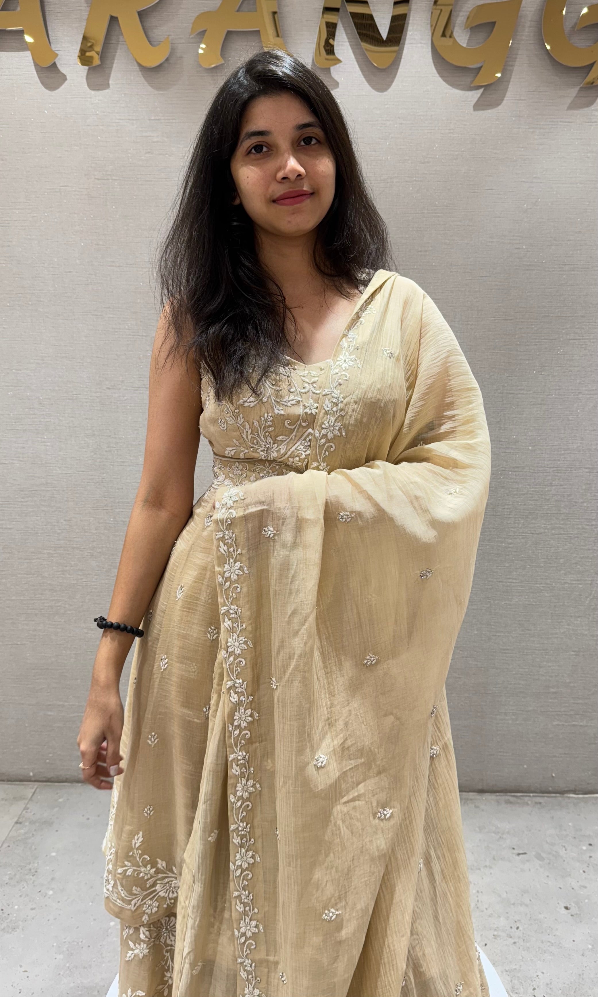 Beagh FRONT SLIT EMBROIDERED PALAZZO SET