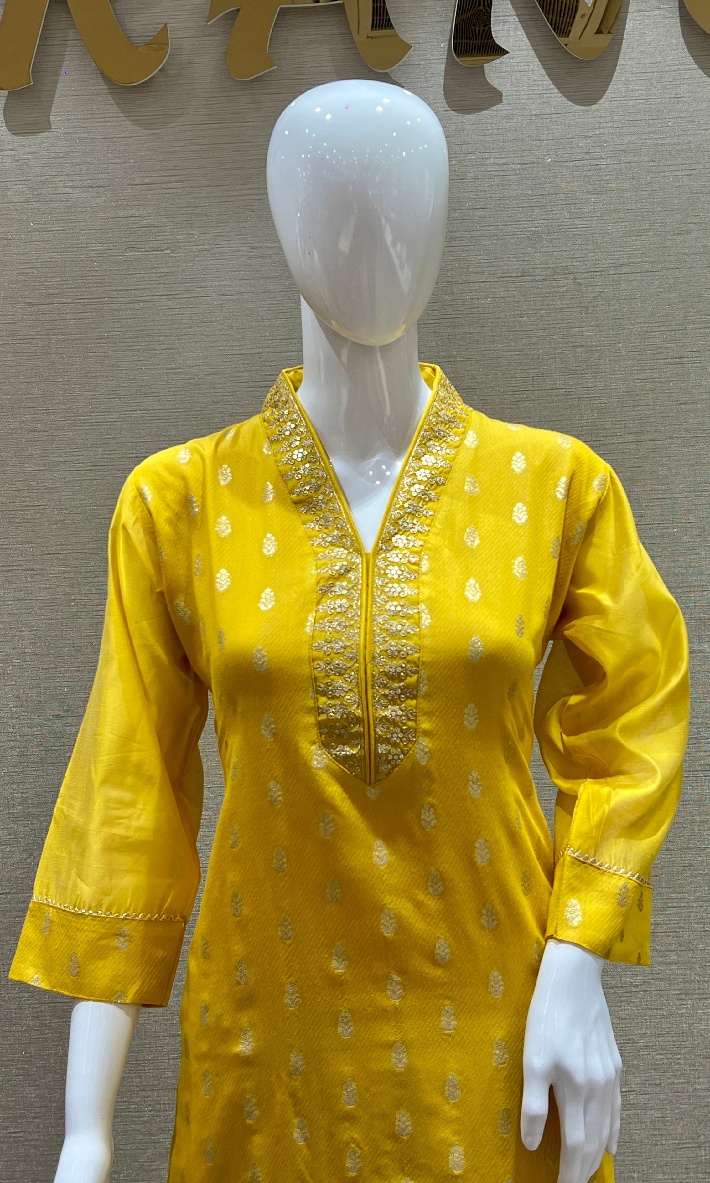 Yellow kurta set