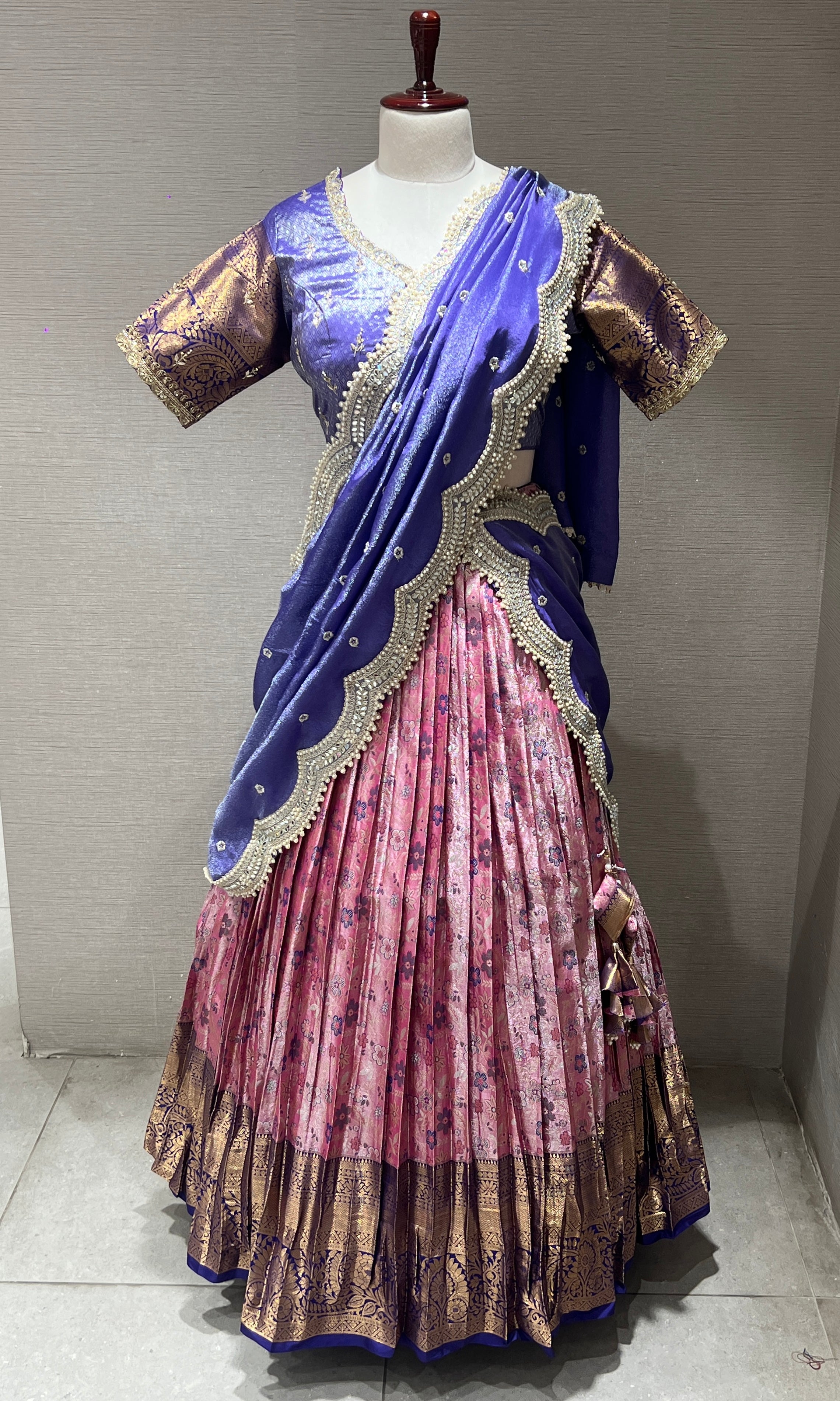 Light pink Lehenga