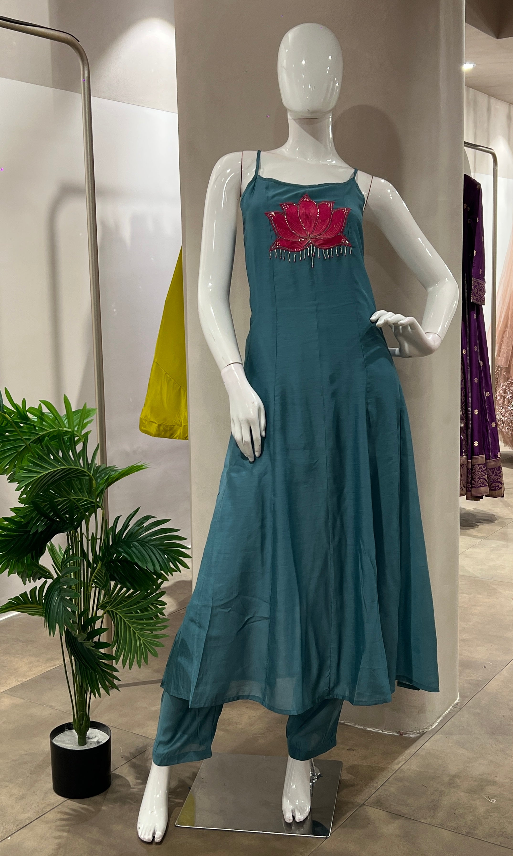 BLUE LOTUS ETHNIC KURTA SET