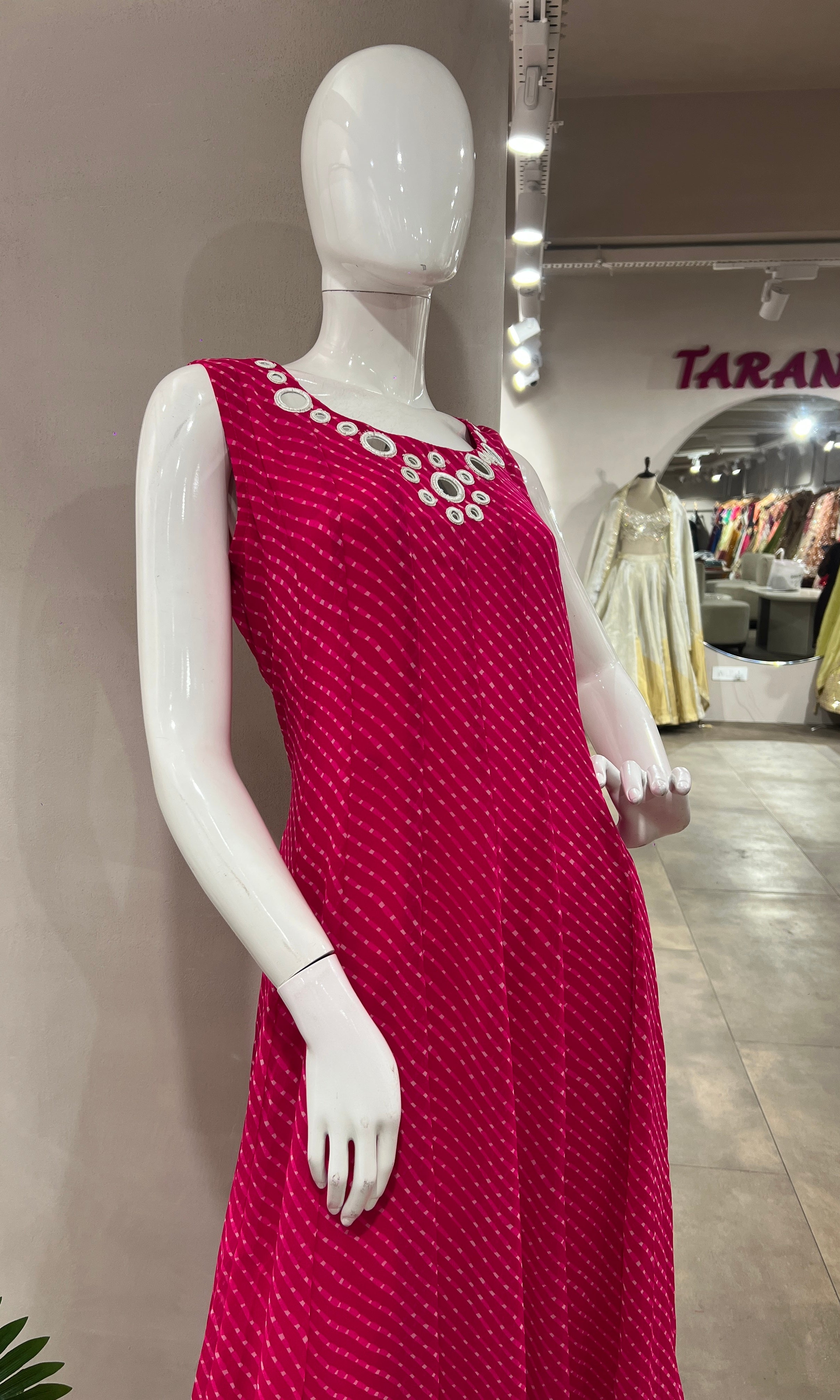 PINK ETHNIC ANARKALI TOP