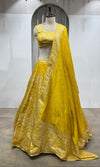 Yellow Party Wear Lehenga with Dupatta