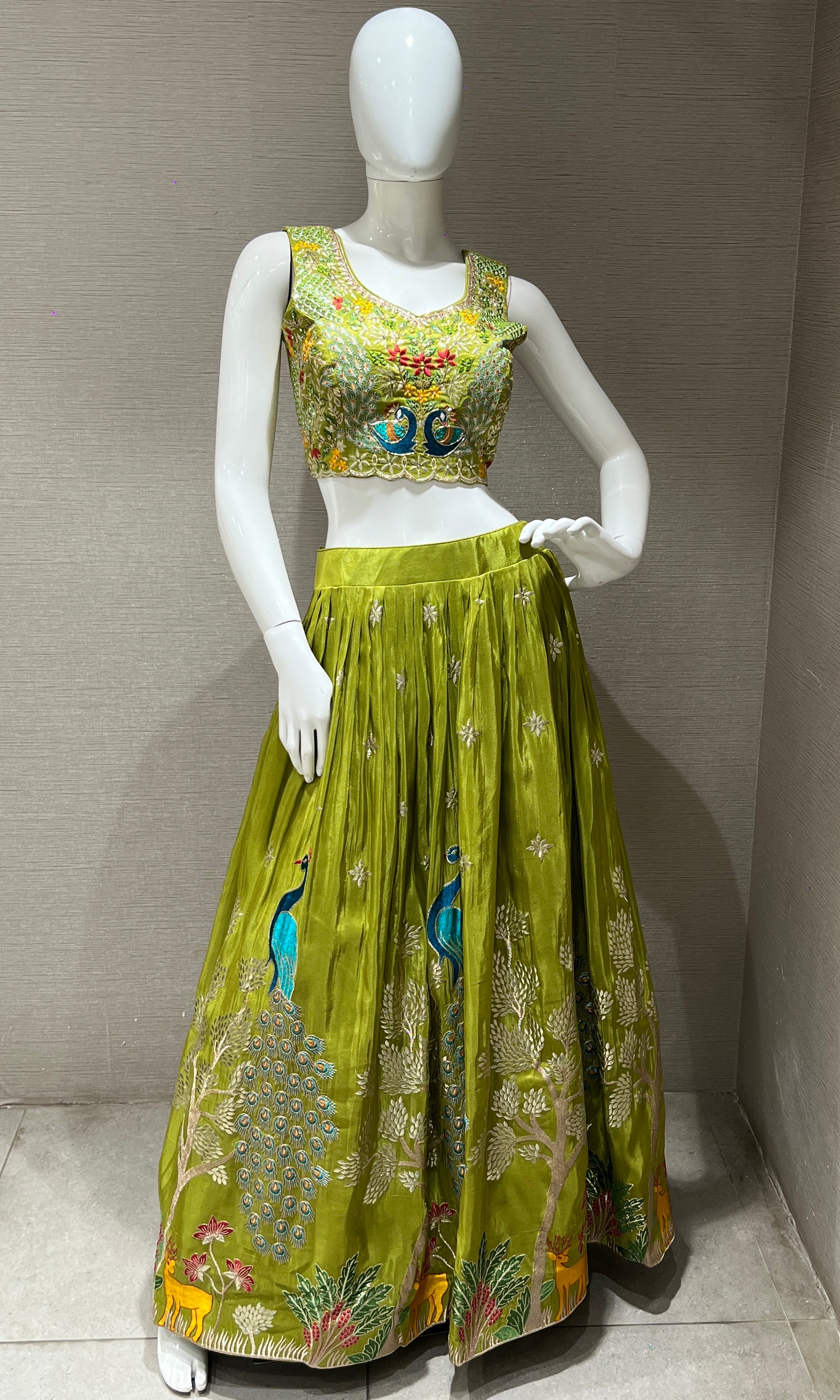Green Lehenga