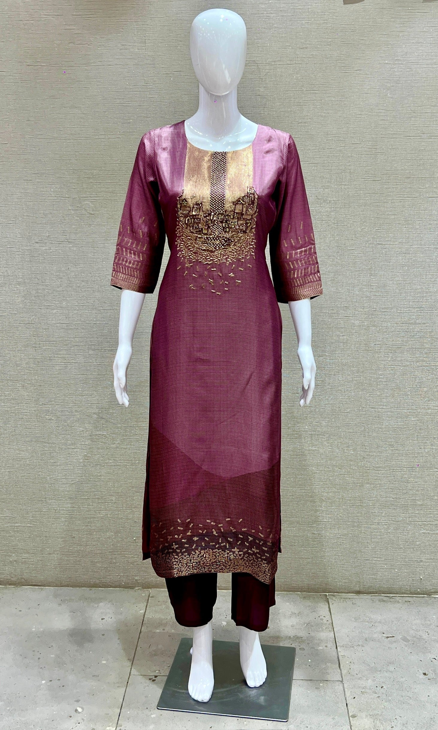 Vintage Mauve Kurta Set